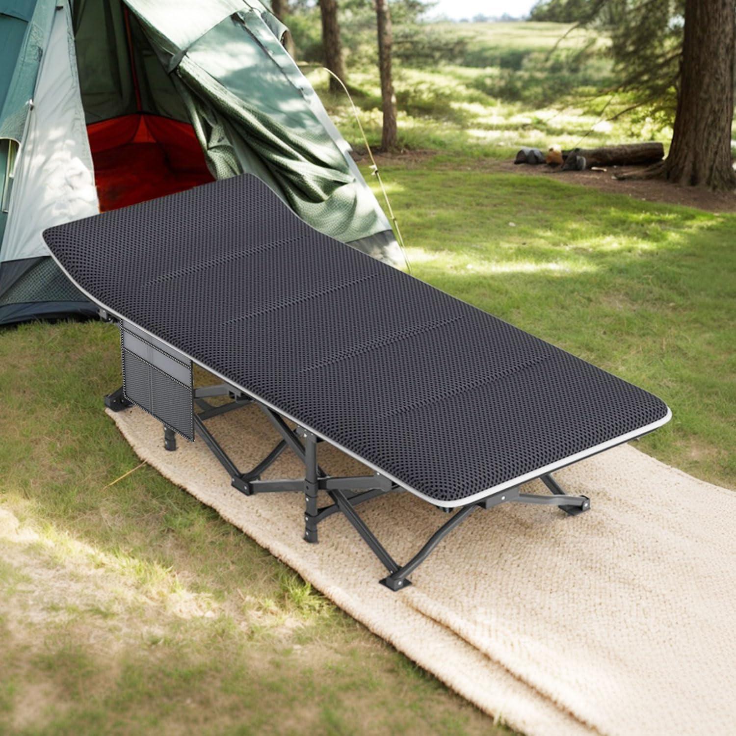 Cama de Camping Plegable ATORPOK con Cojín Desmontable 204 kg