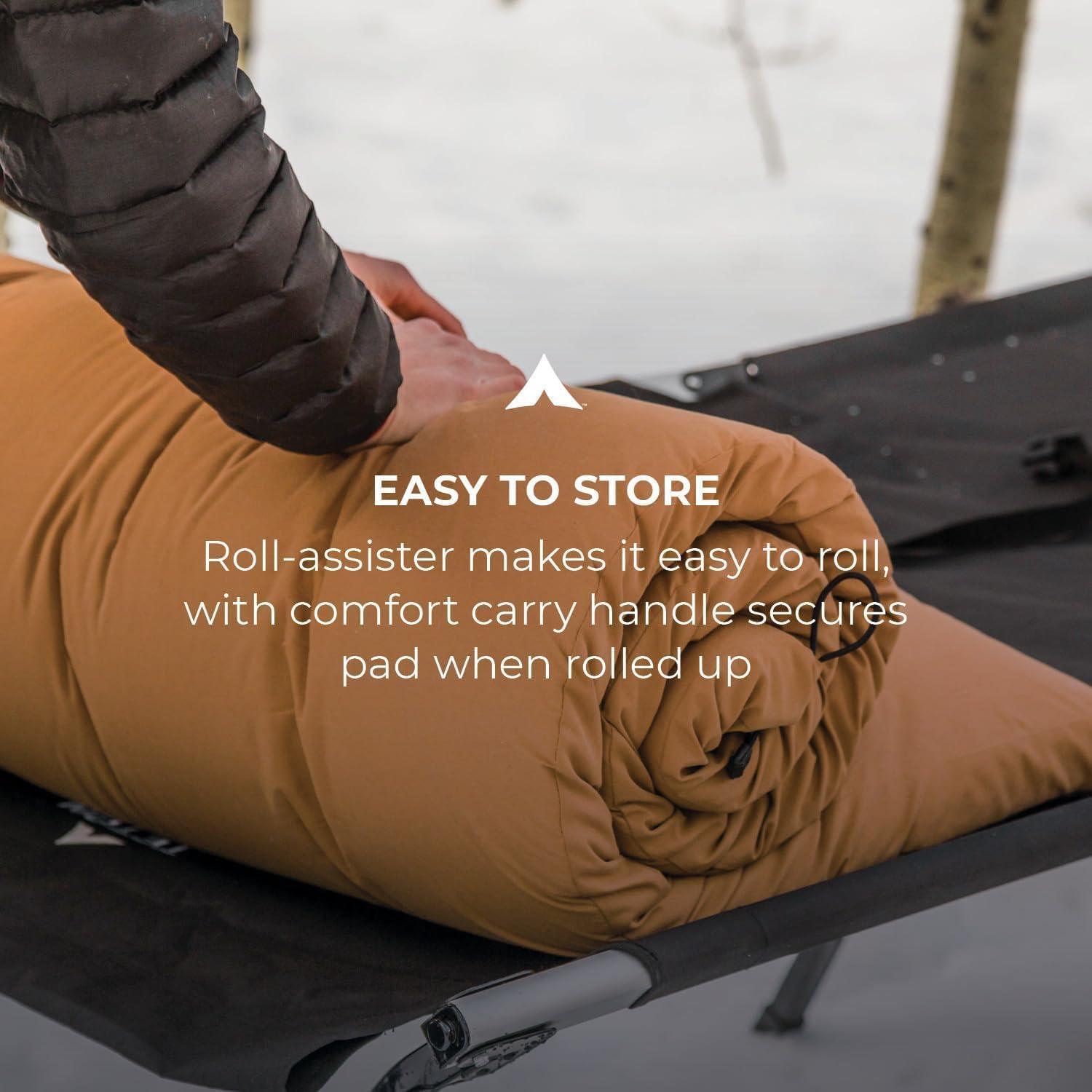 Colchón de Camping TETON Sports Aventurero 75x61x5 cm Marrón