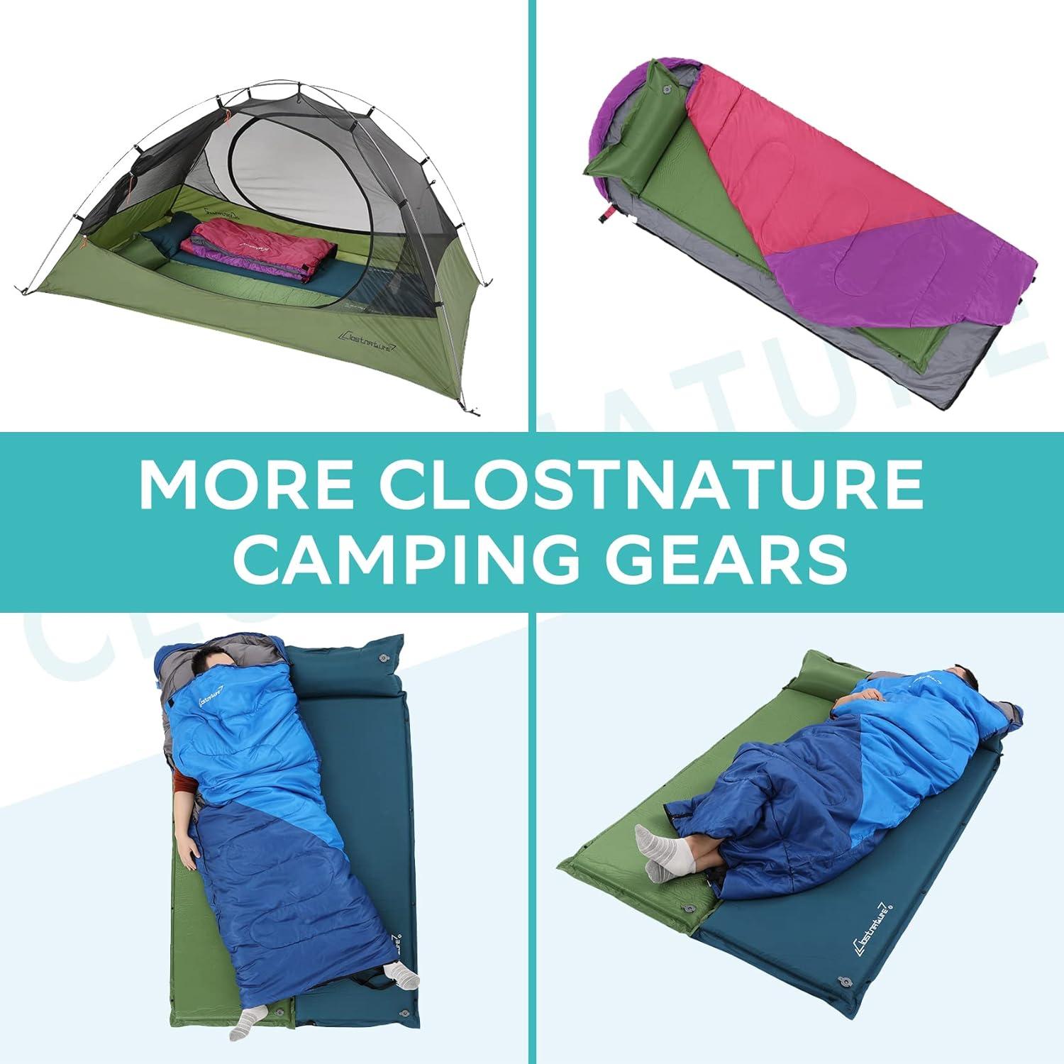 Almohadilla Autoinflable Clostnature 1.5" Azul para Camping