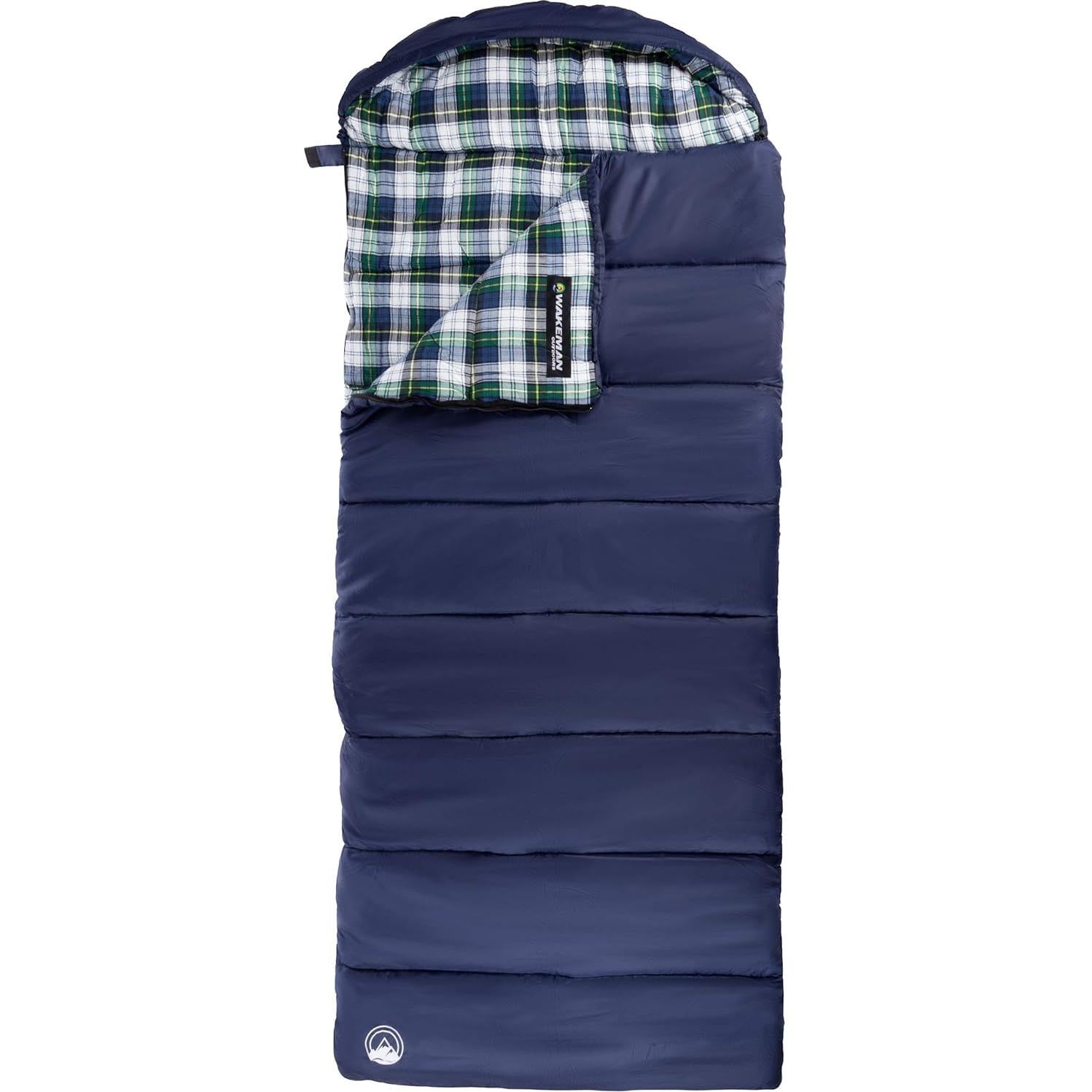 Saco de Dormir Wakeman XL 3 Estaciones 0°C Impermeable
