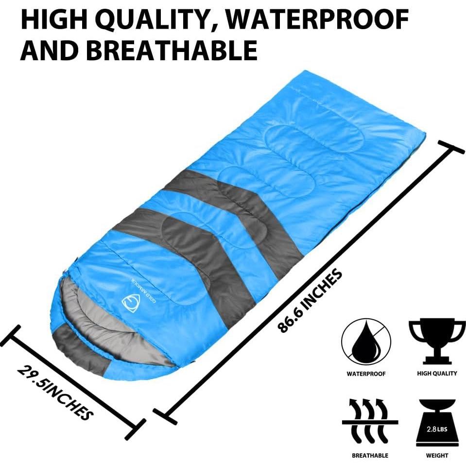 Saco de Dormir Gold Armour para Adultos y Niños 3 Temporadas