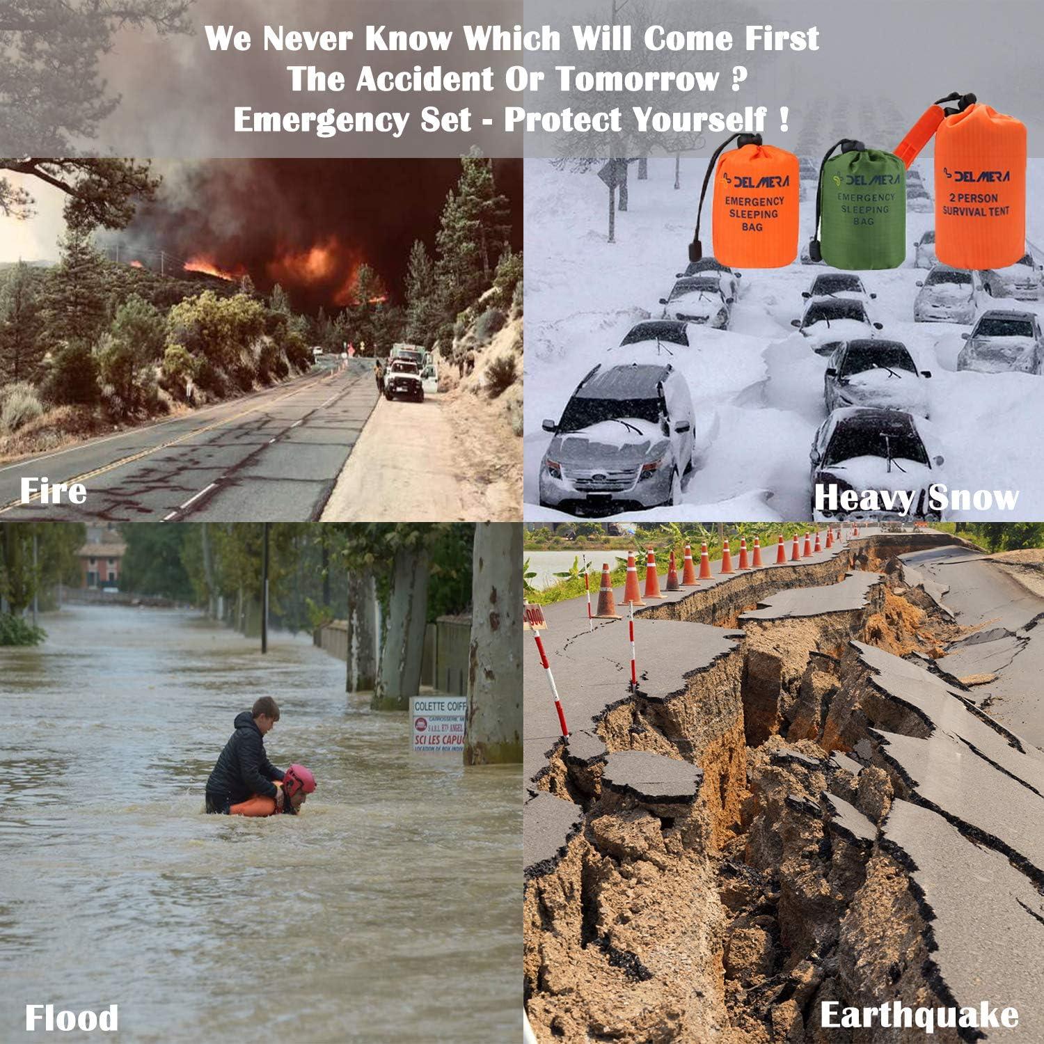 Saco de Dormir de Emergencia Delmera Mylar 208x94 cm Ligero