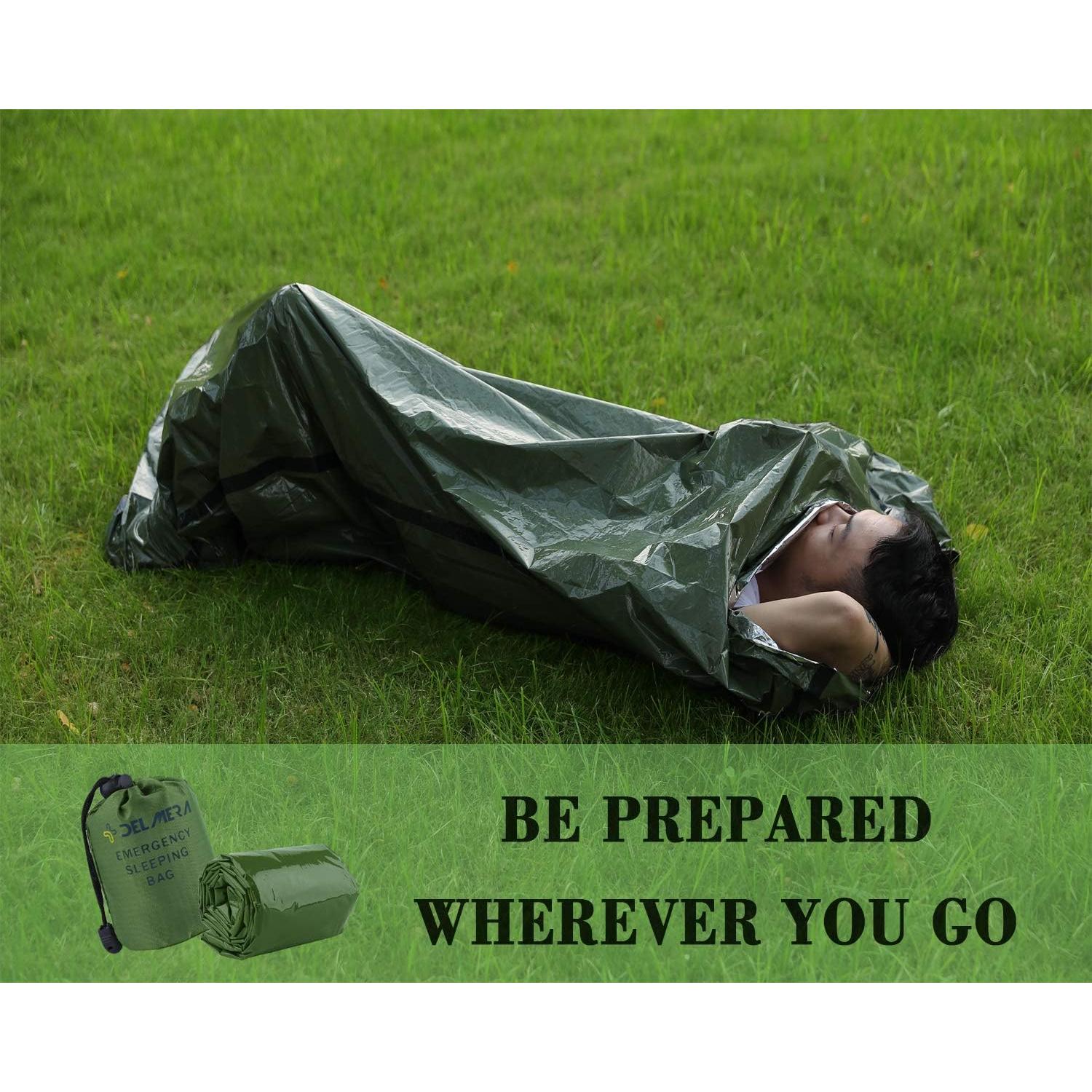 Saco de Dormir de Emergencia Delmera Mylar 208x94 cm Ligero