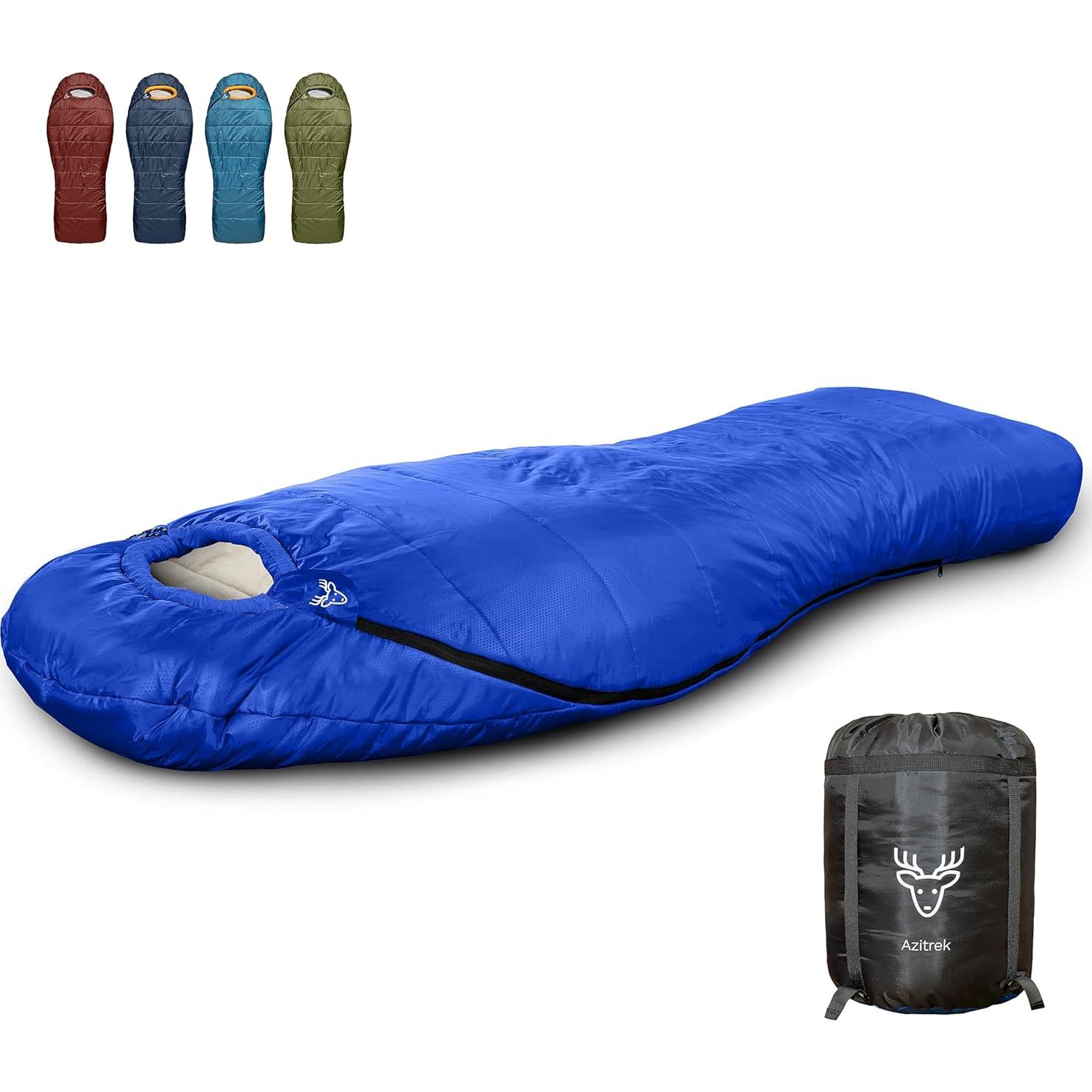 Saco de Dormir Tipo Momia AZITREK 0°C XL Impermeable