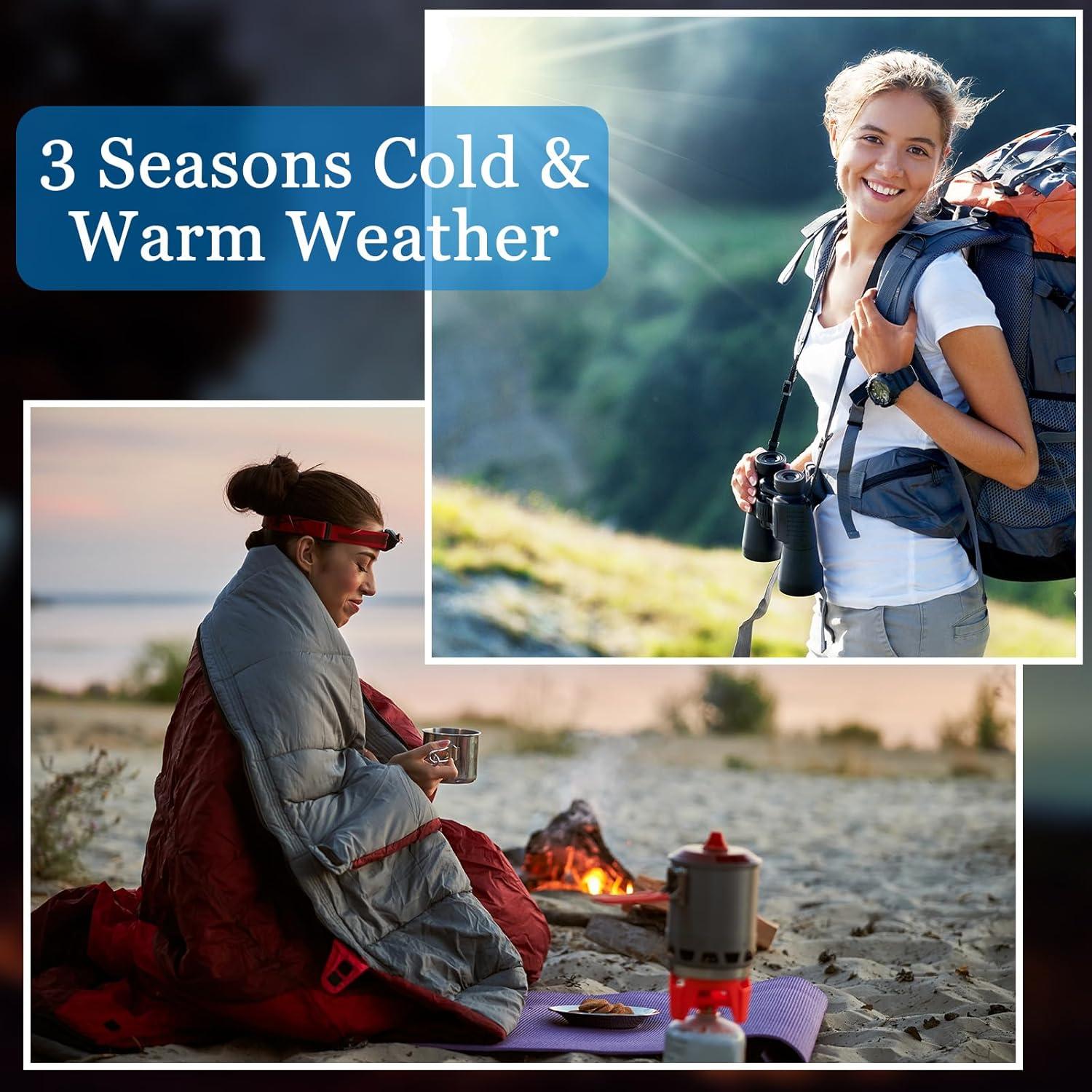 Sacos de Dormir Macarrie 4 Pcs 0 Grados Impermeables