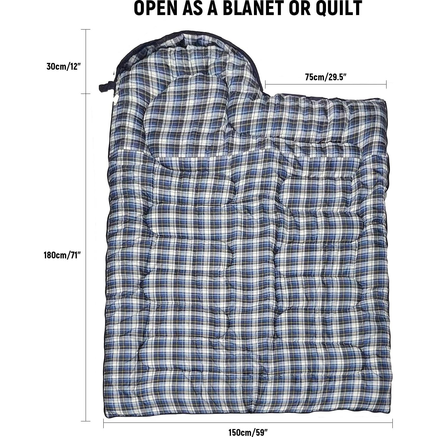 Saco de Dormir Impermeable XFGSYXS 4 Estaciones 210x75cm