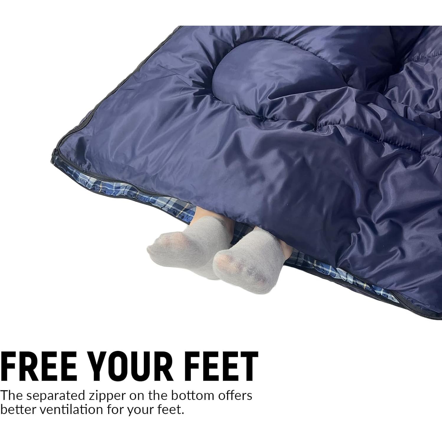 Saco de Dormir Impermeable XFGSYXS 4 Estaciones 210x75cm