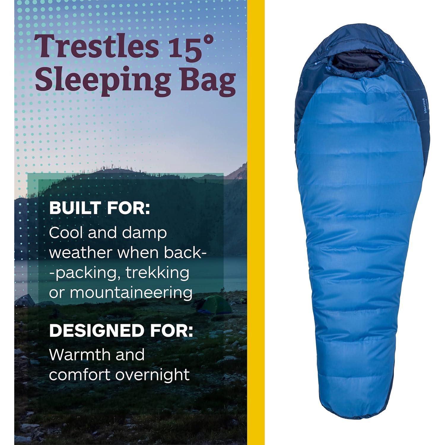 Saco de dormir Marmot Trestles 15° Aislado Resistente al Agua