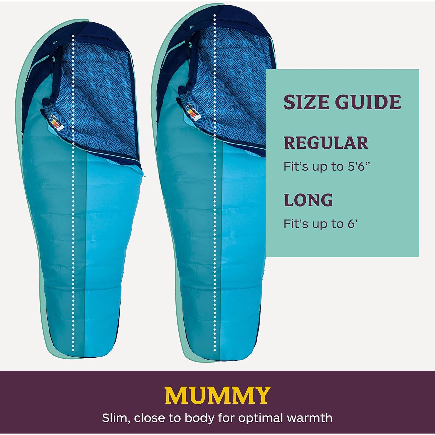 Saco de dormir Marmot Trestles 15° para mujeres - Aislado y resistente al agua