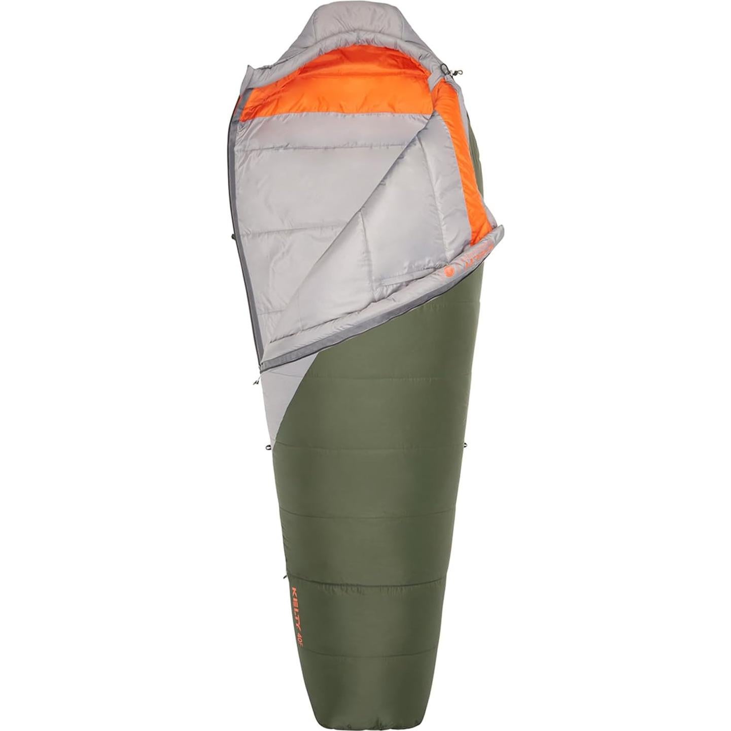 Saco de Dormir Sintético Kelty Cosmic 40° Verde 198 cm