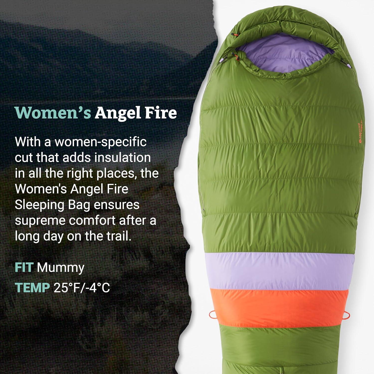 Saco de Sueño Marmot Angel Fire 25° para Mujeres - 1.33 kg