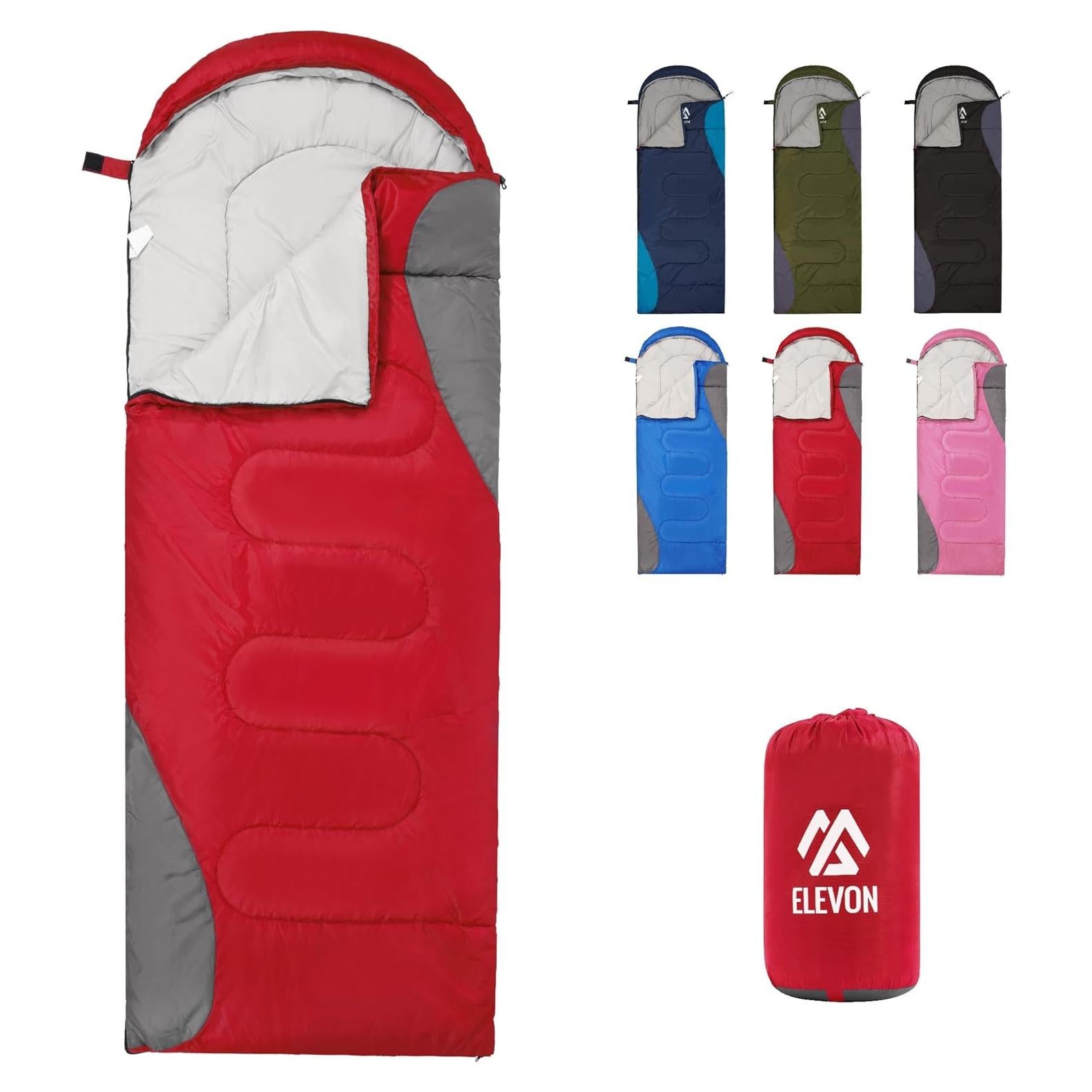 Saco de dormir doble Elevon XL impermeable para 2 personas