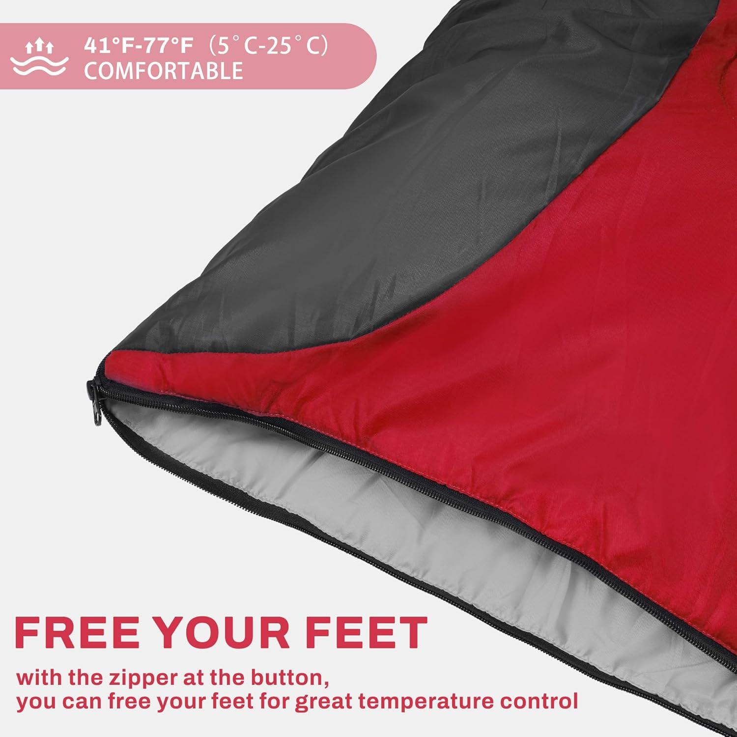 Saco de dormir doble Elevon XL impermeable para 2 personas
