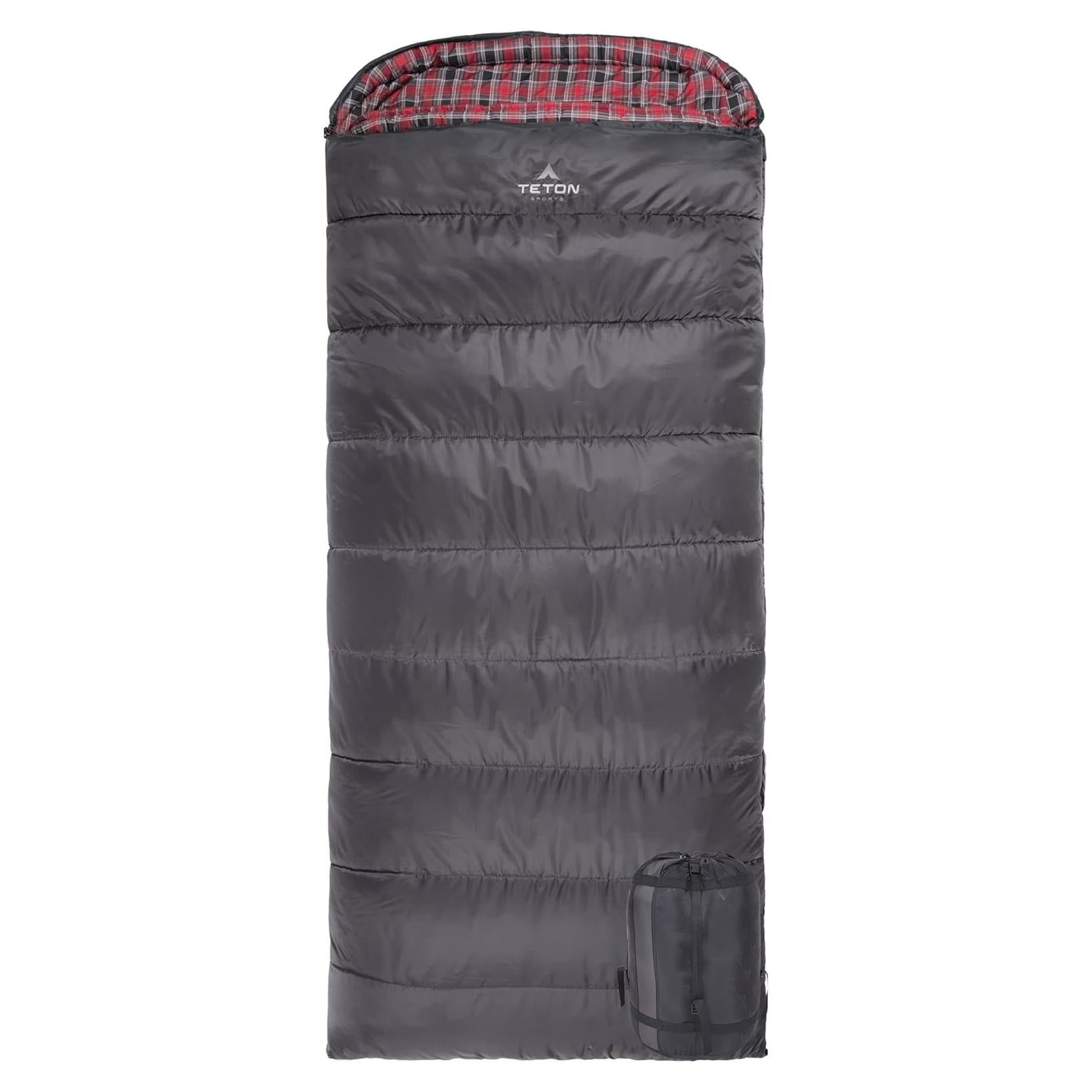 Saco de Dormir TETON Celsius XL -32°C, 3 Temporadas, Gris