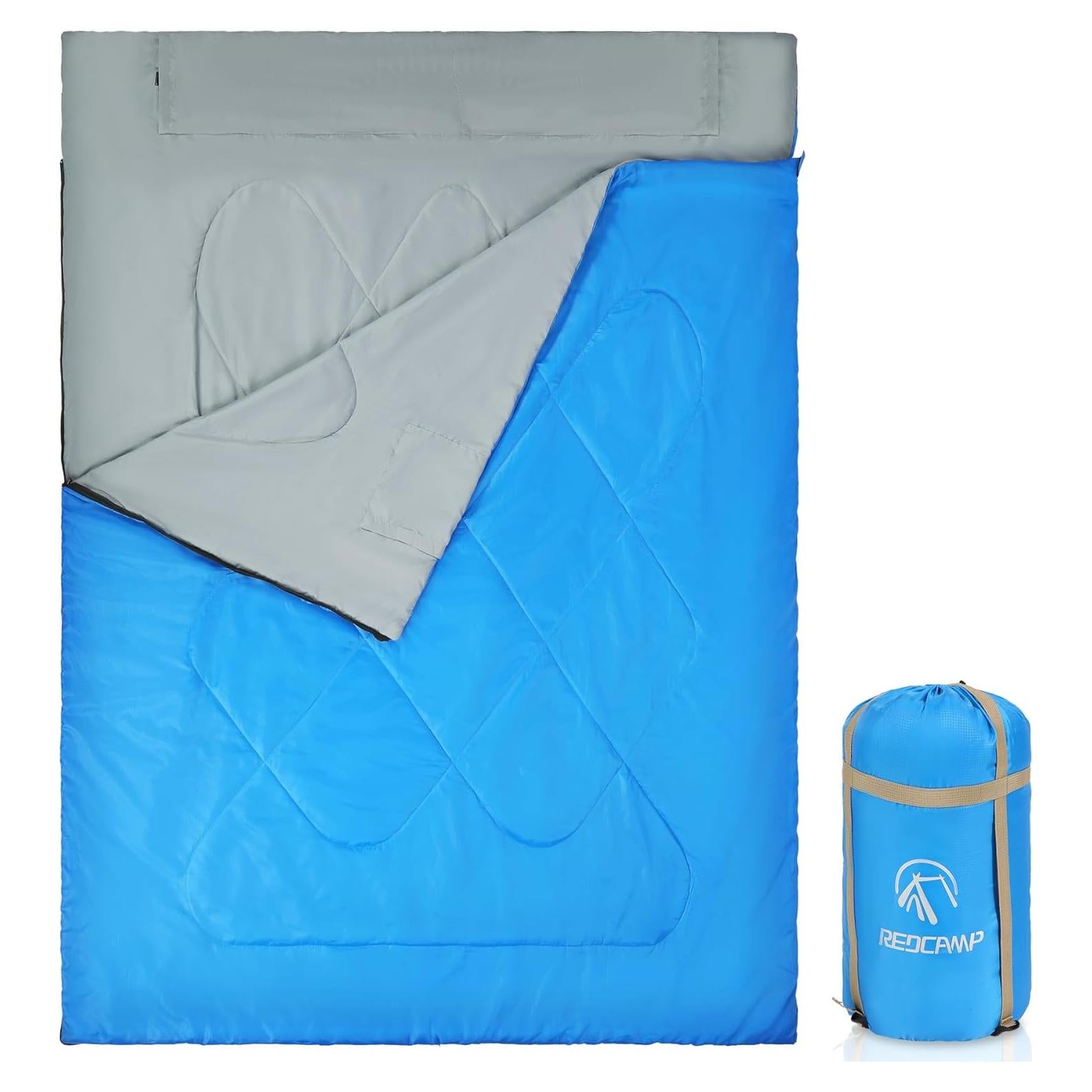 Saco de Dormir Doble REDCAMP Ultra Ligero 2 Personas 1.9kg
