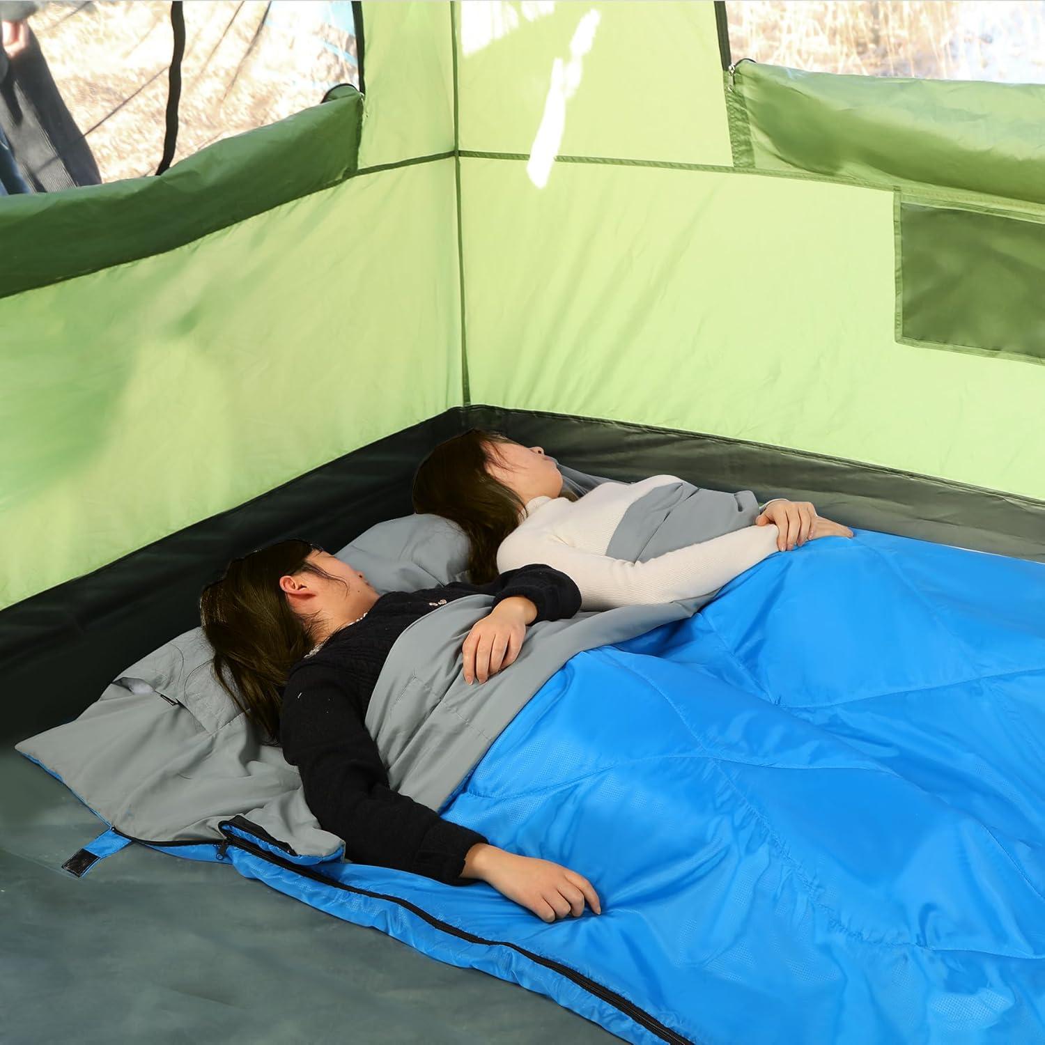 Saco de Dormir Doble REDCAMP Ultra Ligero 2 Personas 1.9kg