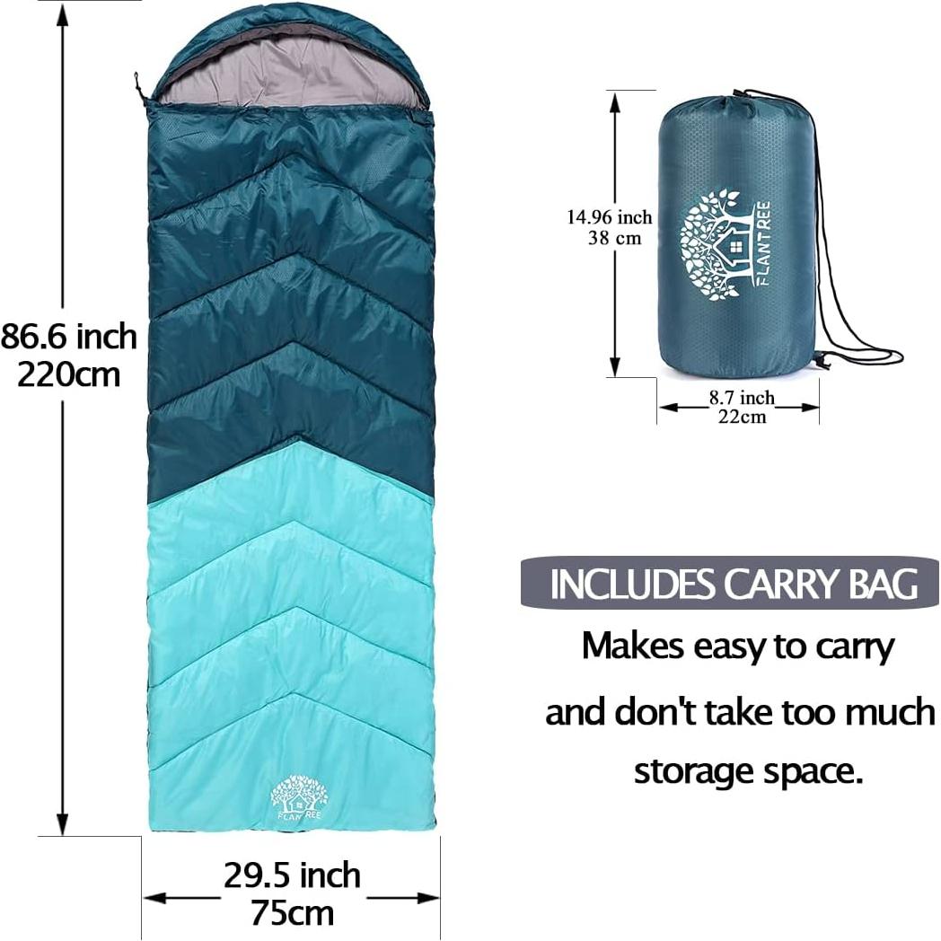 Saco de dormir Flantree 4 estaciones ligero impermeable 1.6kg