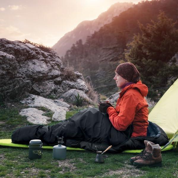 Saco de Dormir Momia Wakeman para Adultos - Impermeable - 25°F