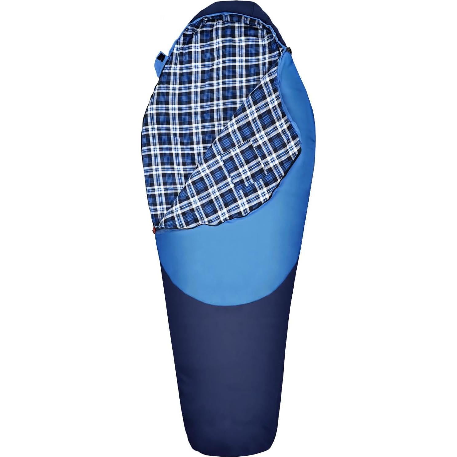 Saco de dormir momia WKFAMOUT 0°C Franela Lavable 1.77kg