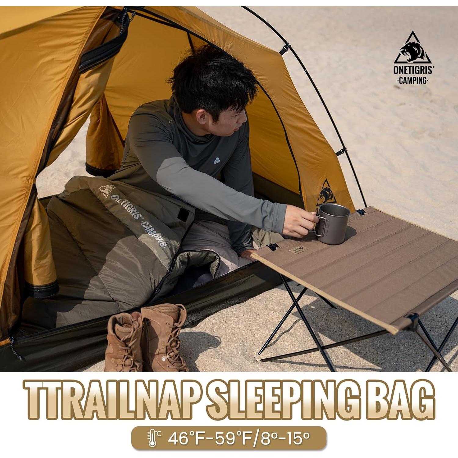 Saco de Dormir OneTigris Trailnap 3 Temporadas Verde OD