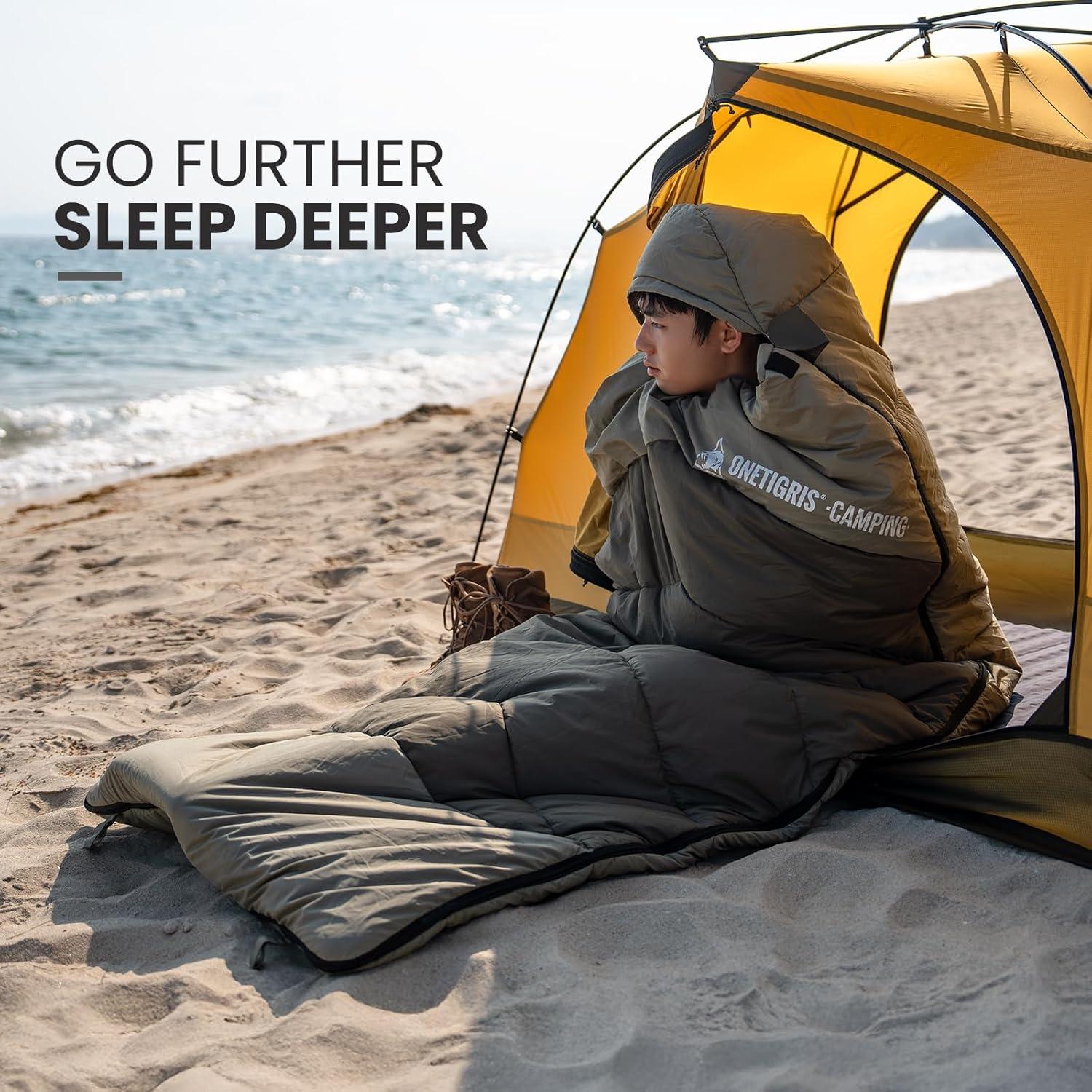 Saco de Dormir OneTigris Trailnap 3 Temporadas Verde OD