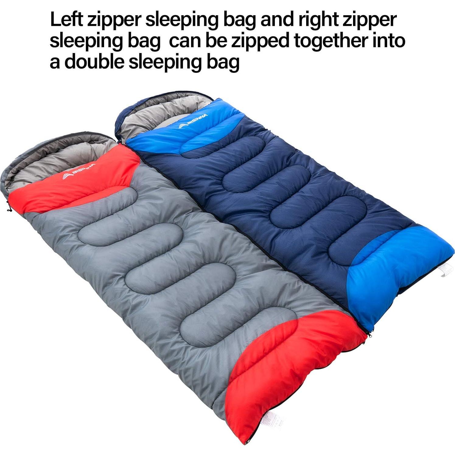 Saco de dormir BISINNA 220x80 cm impermeable y cálido