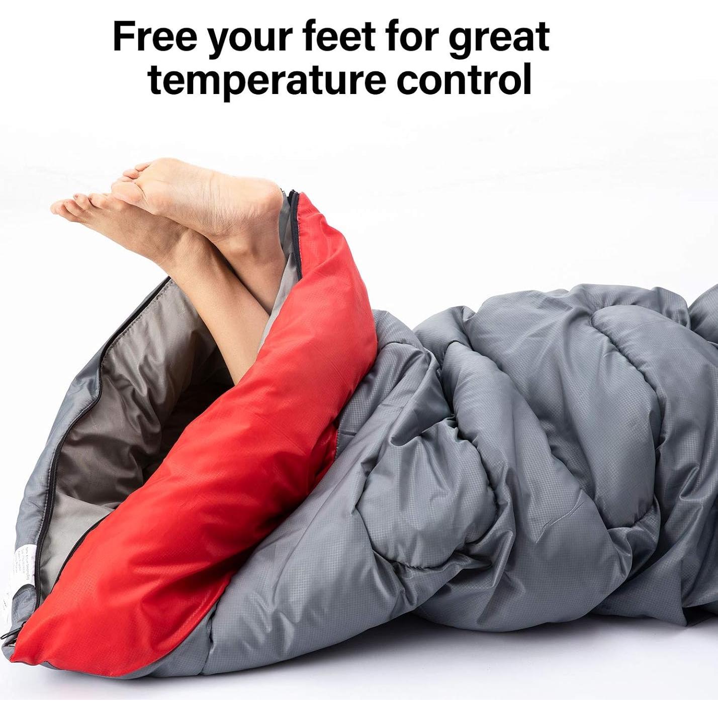 Saco de dormir BISINNA 220x80 cm impermeable y cálido