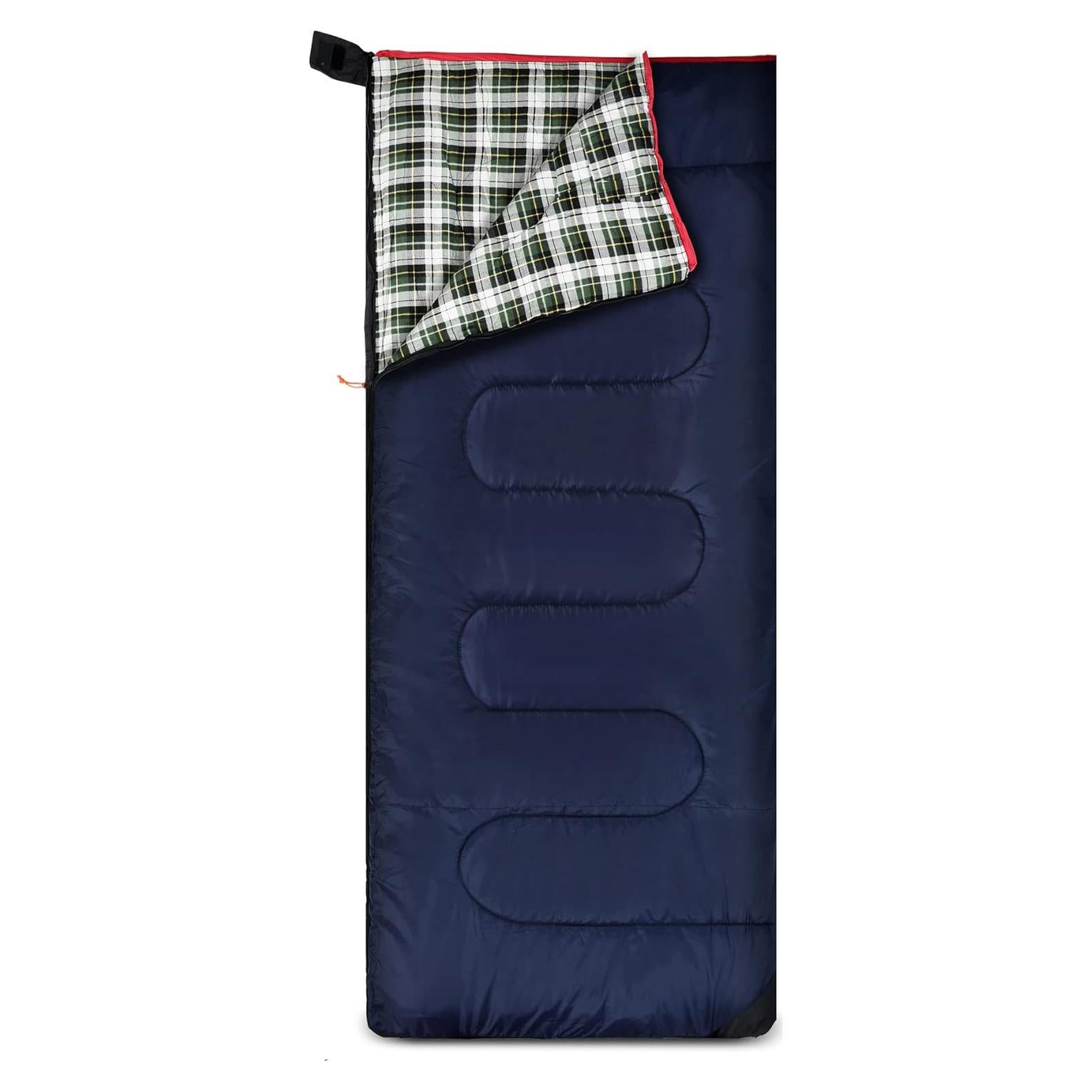 Saco de dormir REDCAMP de franela 2.1kg para camping