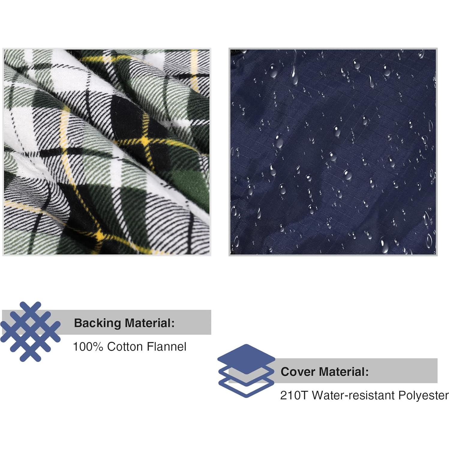 Saco de dormir REDCAMP de franela 2.1kg para camping