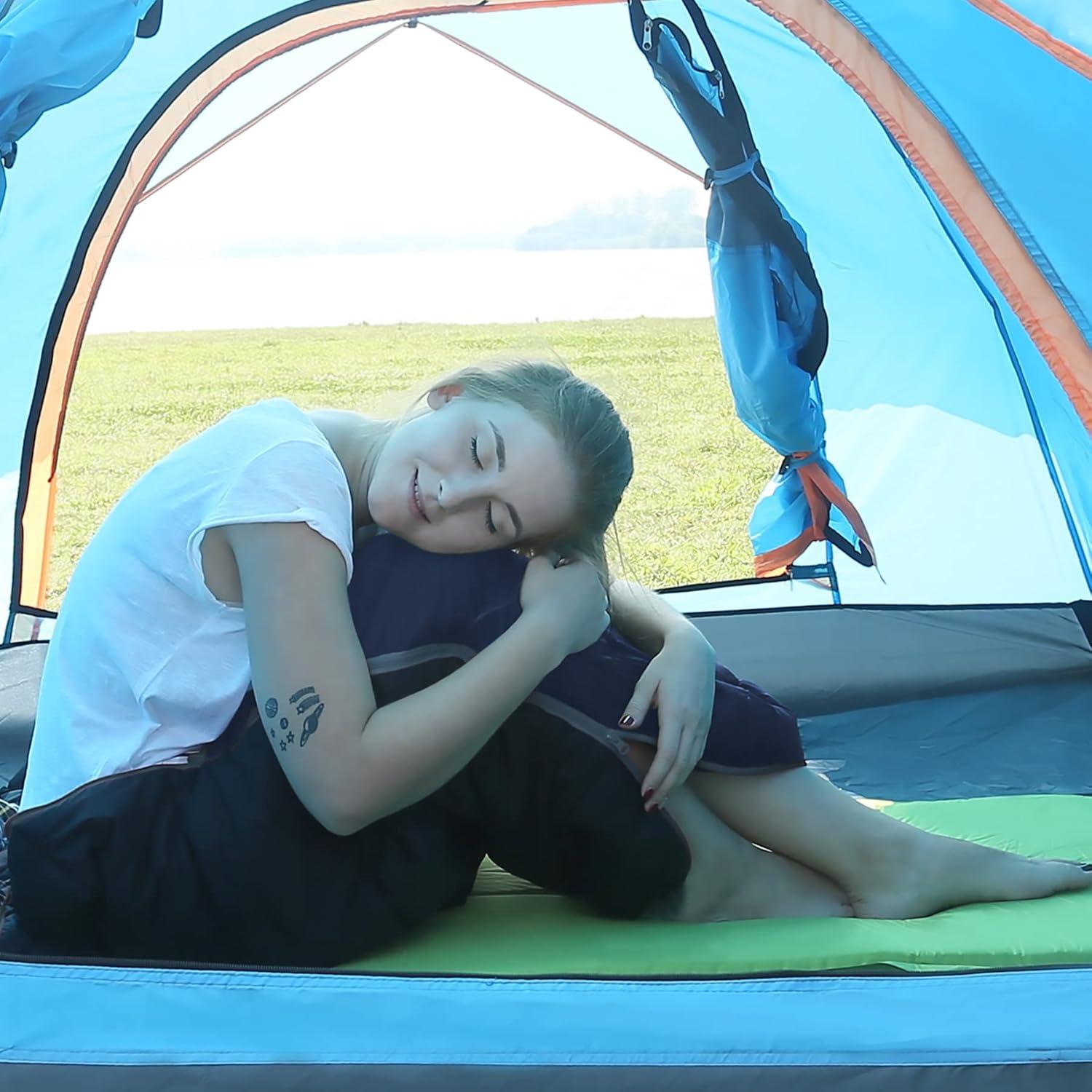 Saco de dormir REDCAMP de franela 2.1kg para camping