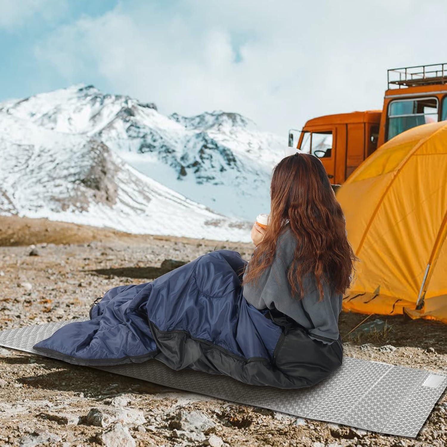 Saco de dormir REDCAMP de franela 2.1kg para camping