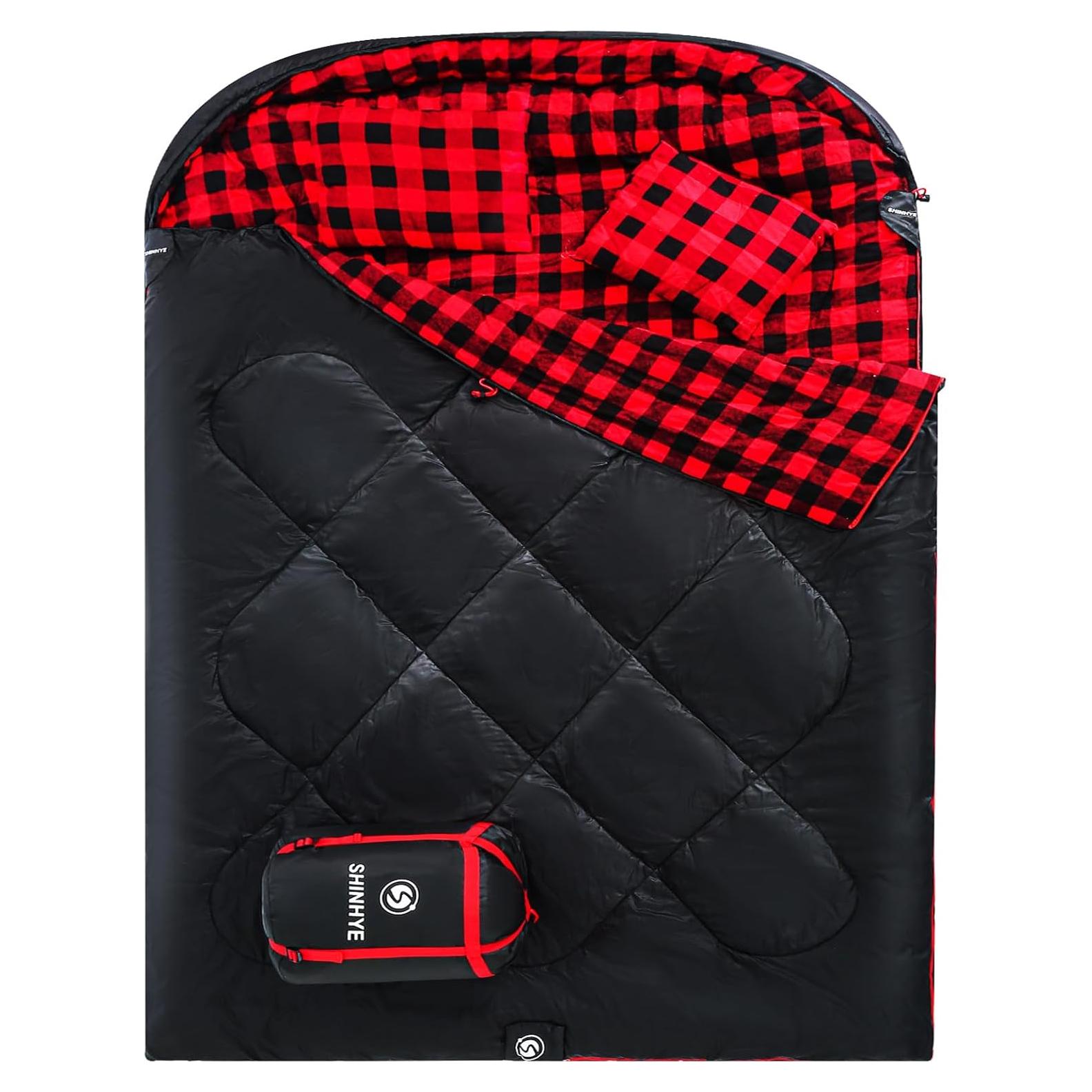 Saco de Dormir Doble ShinHye XXL para 2 Personas - Franela