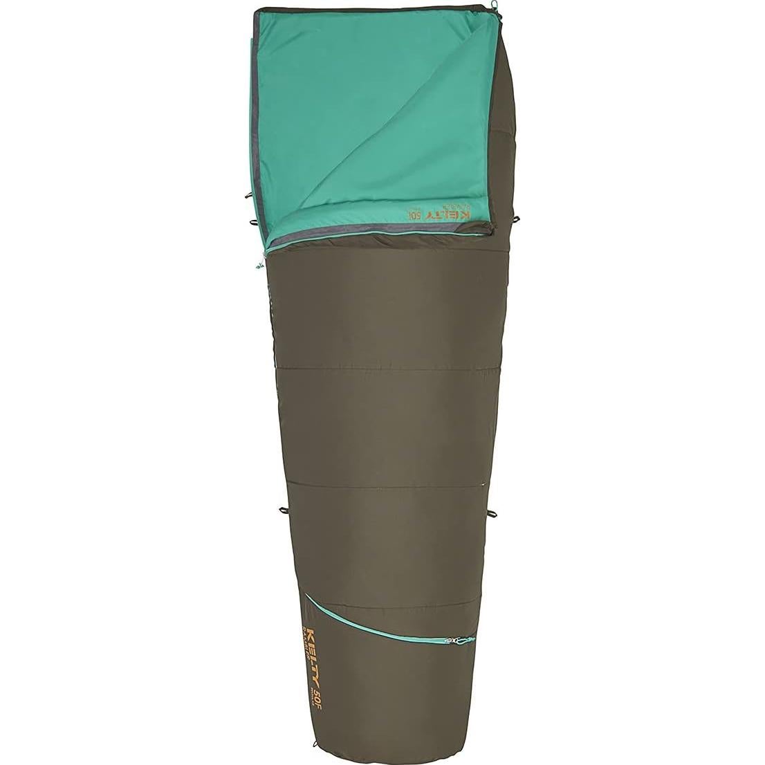 Saco de Dormir Sintético Kelty Rambler 50° - Verde Musgo
