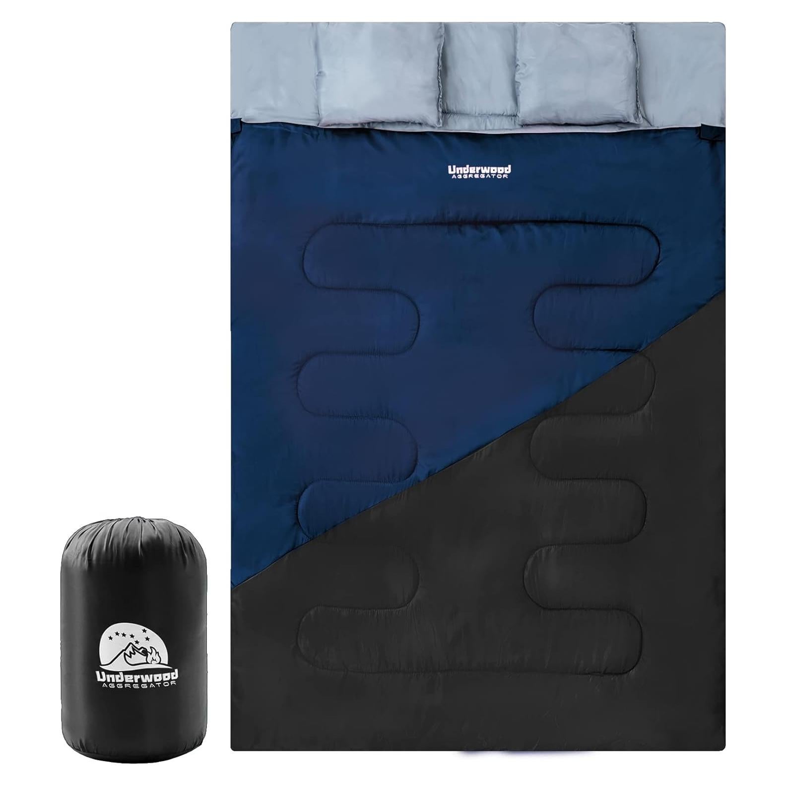 Saco de dormir doble Underwood Aggregator 220x150cm impermeable