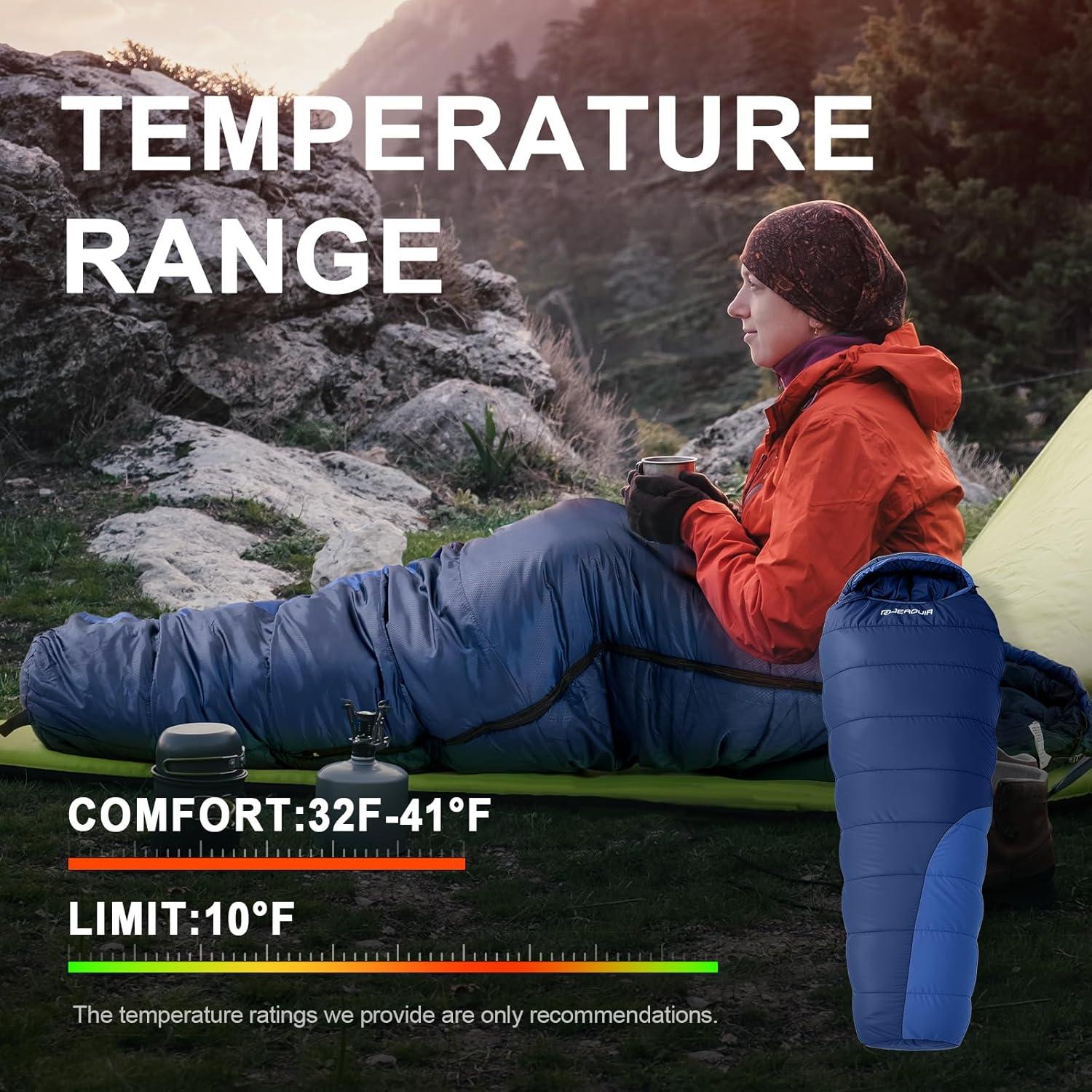 Saco de Dormir TXZ Outdoor Impermeable 229.9x80 cm Clima Frío