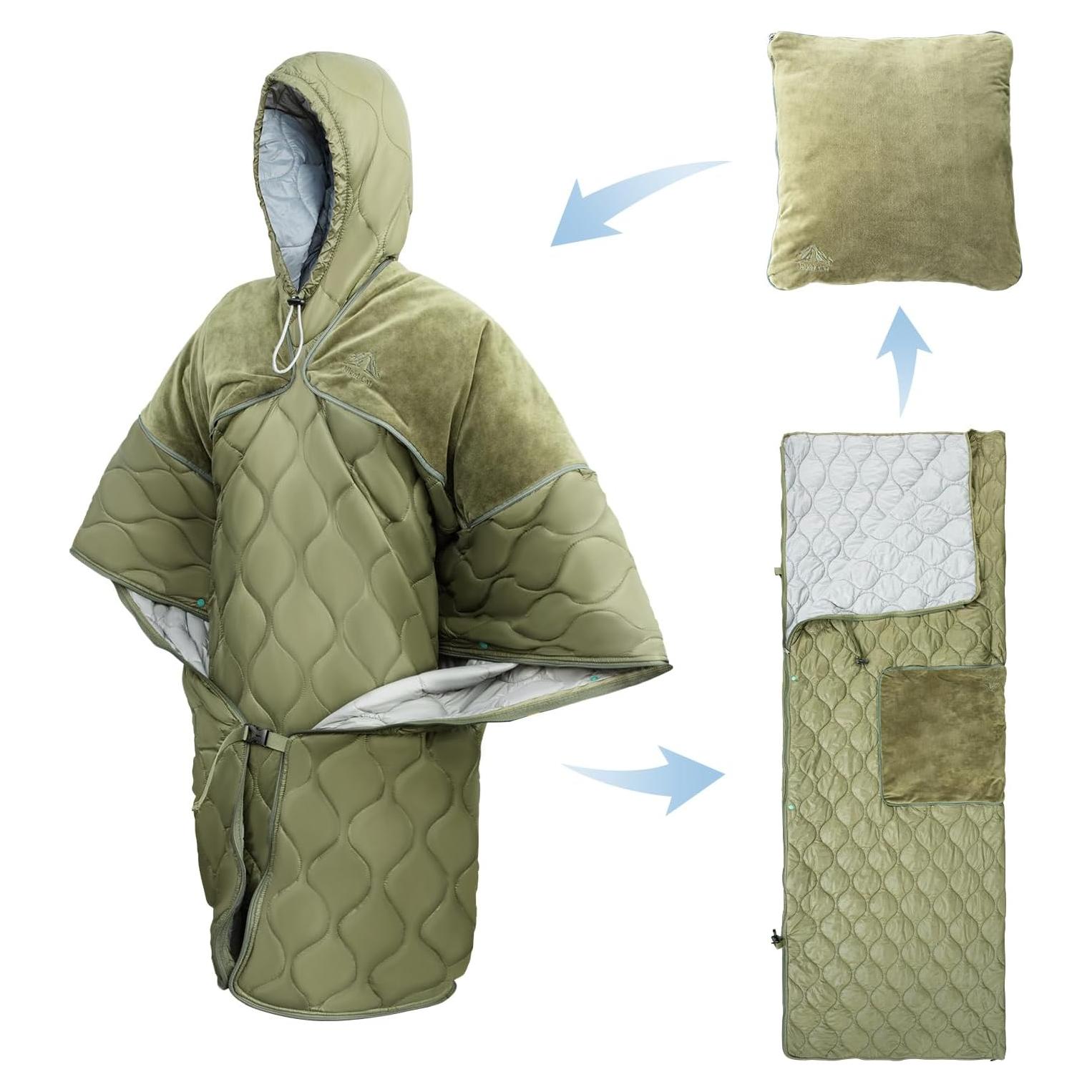 Saco de dormir Night Cat 4 en 1 - Poncho y colcha 75x54 cm