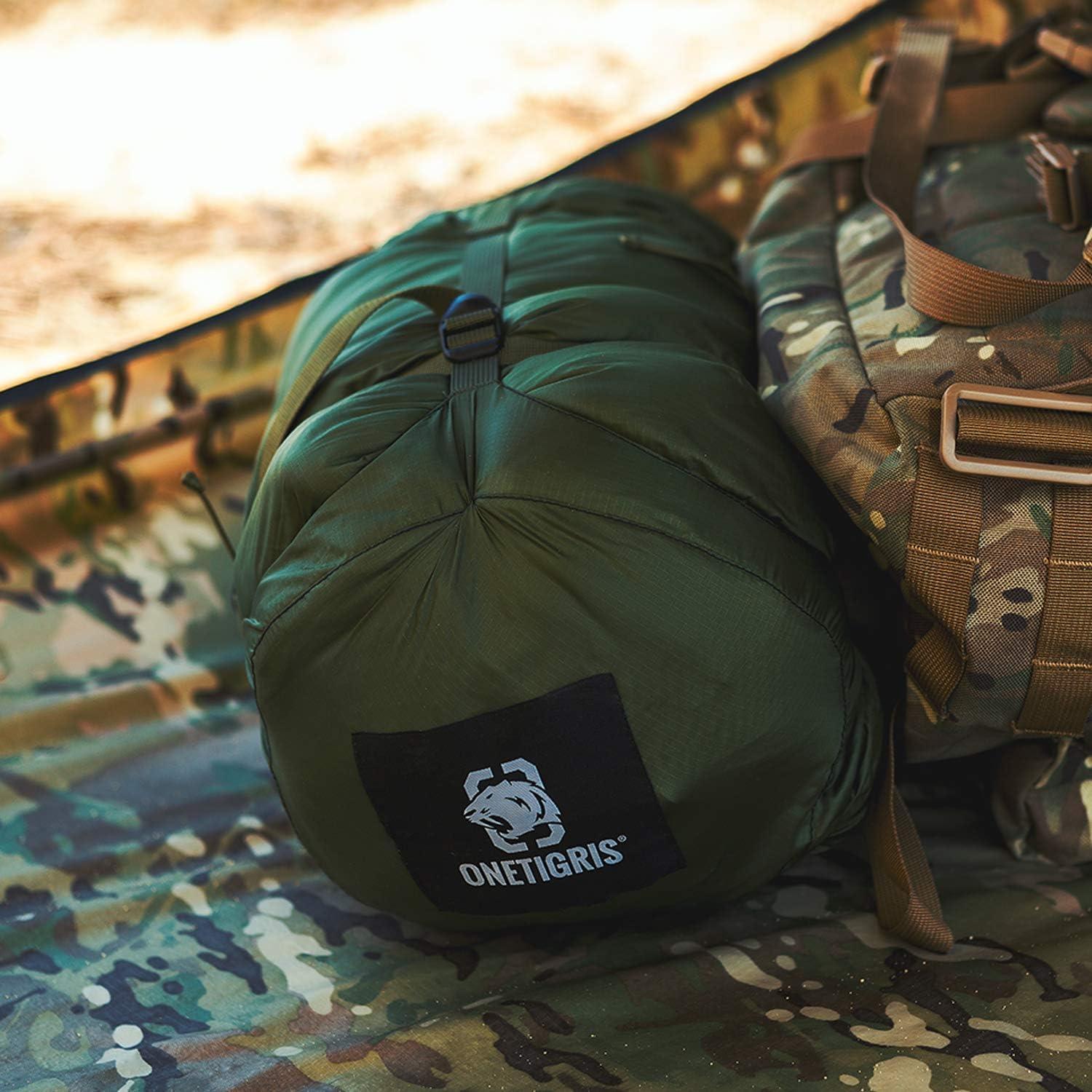 Saco de Dormir OneTigris 25L Compresible Verde OD