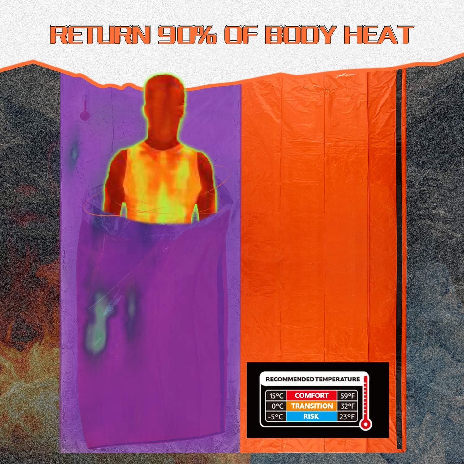 Saco de dormir de emergencia Mezonn Bivy 204x94 cm ligero