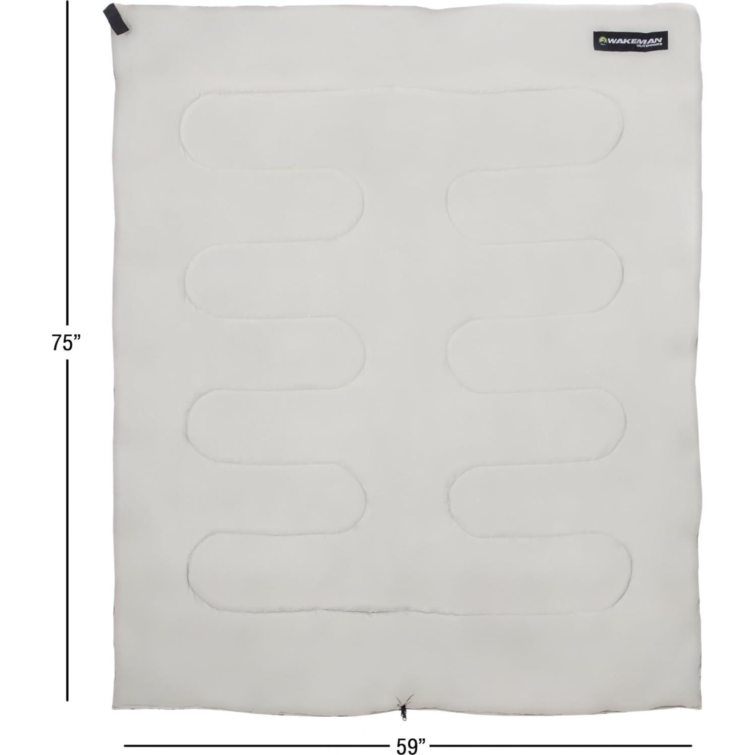 Saco de Dormir Ligero Wakeman 190.5x81.3cm para Camping