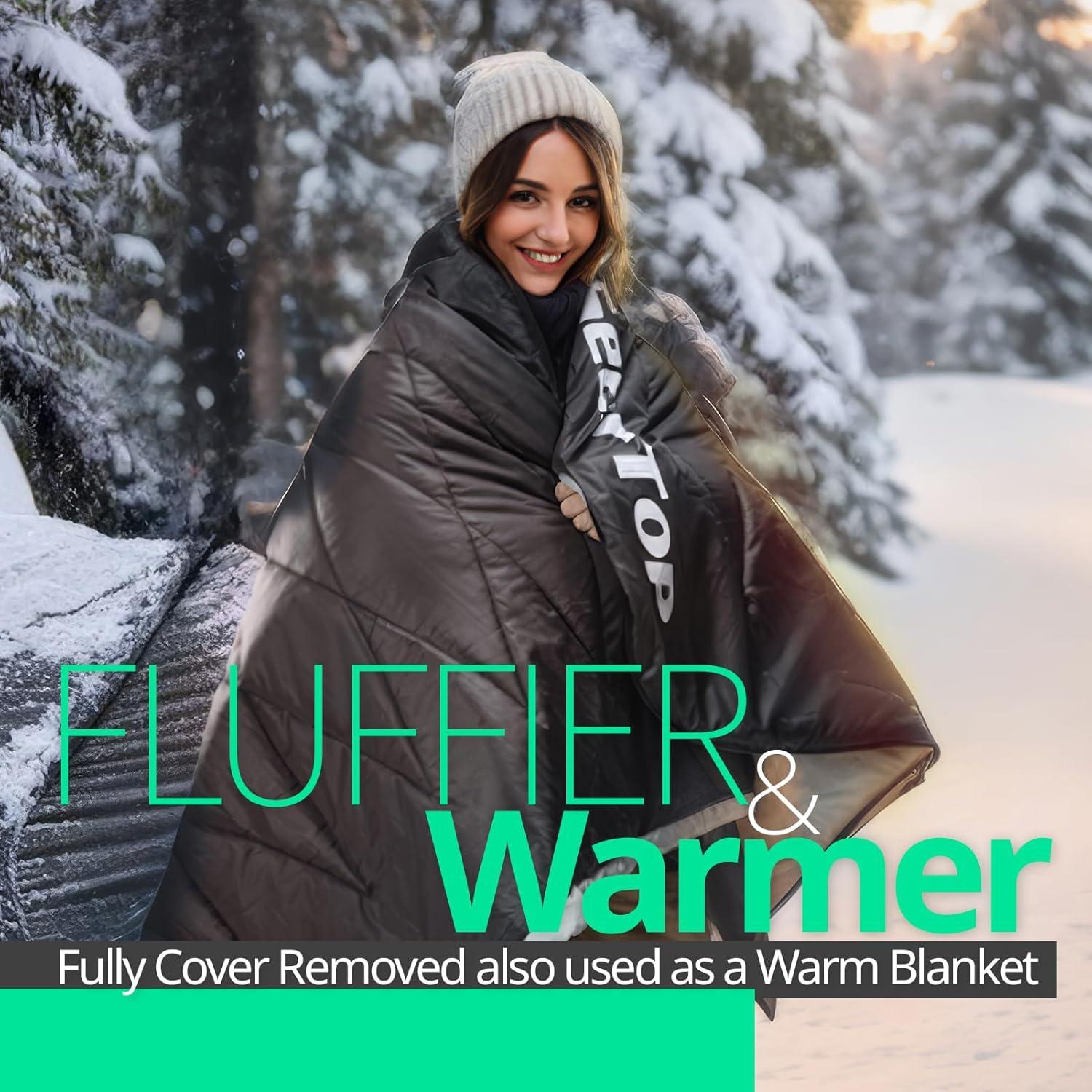 Saco de Dormir Doble Ancho GEERTOP Queen para 2 Personas