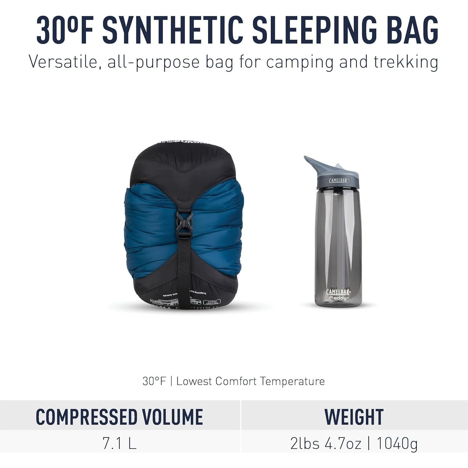 Saco de dormir sintético Sea to Summit Trailhead Long -10°C