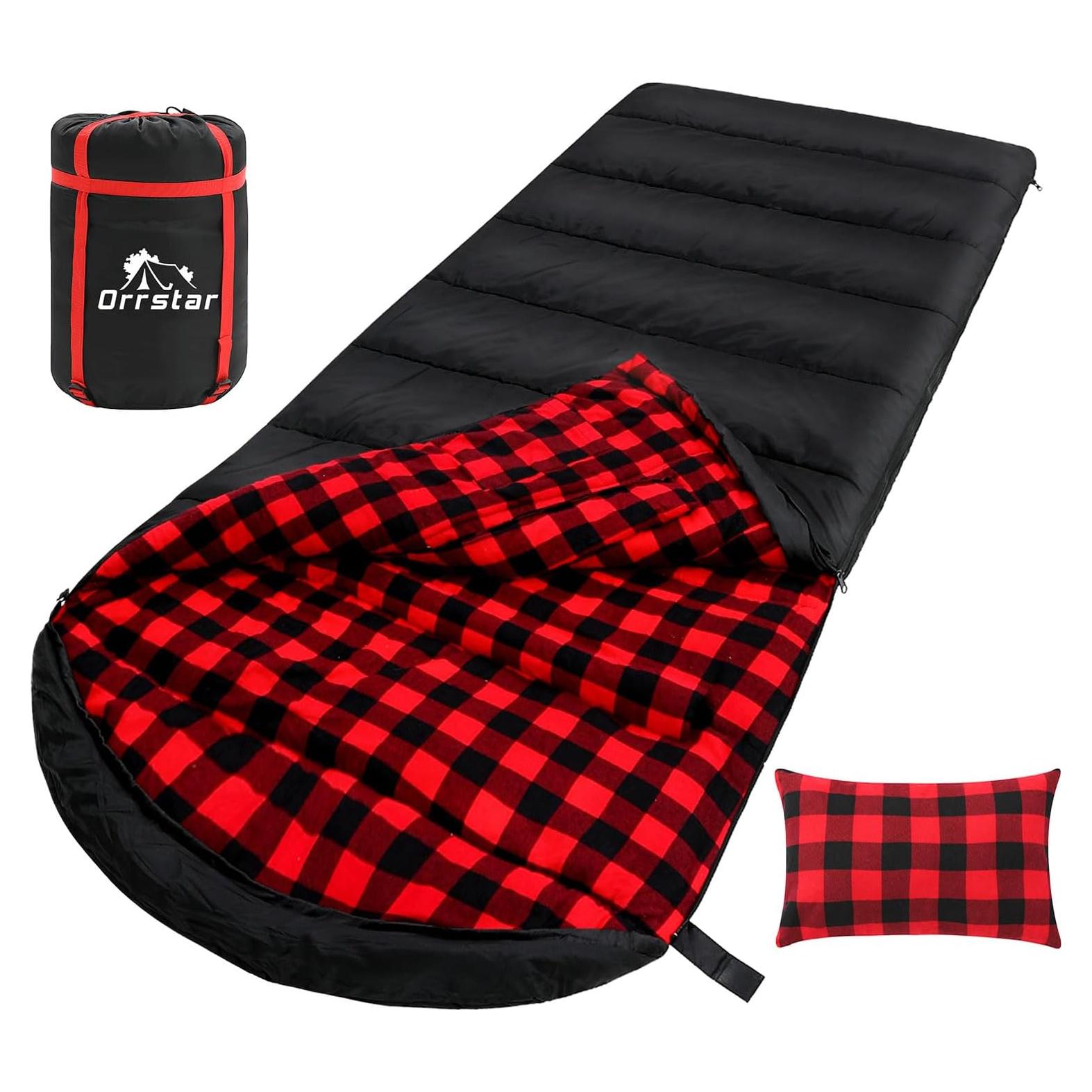 Saco de Dormir Extra Grande Orrstar para Clima Frío - 0°C