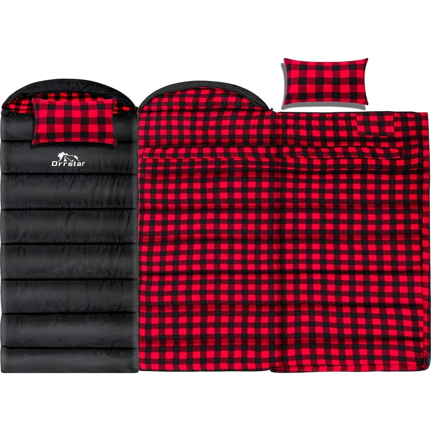 Saco de Dormir Extra Grande Orrstar para Clima Frío - 0°C