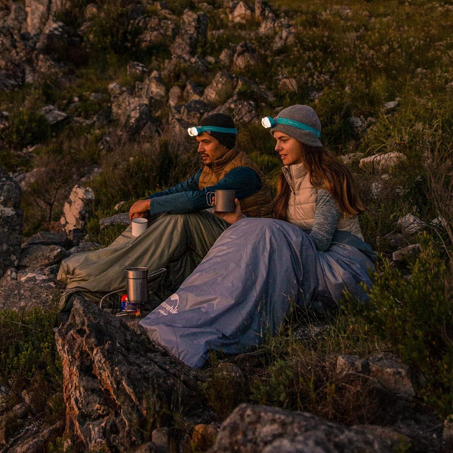 Saco de dormir ultraligero Naturehike 0.76 kg, 15°C/0°C, verde