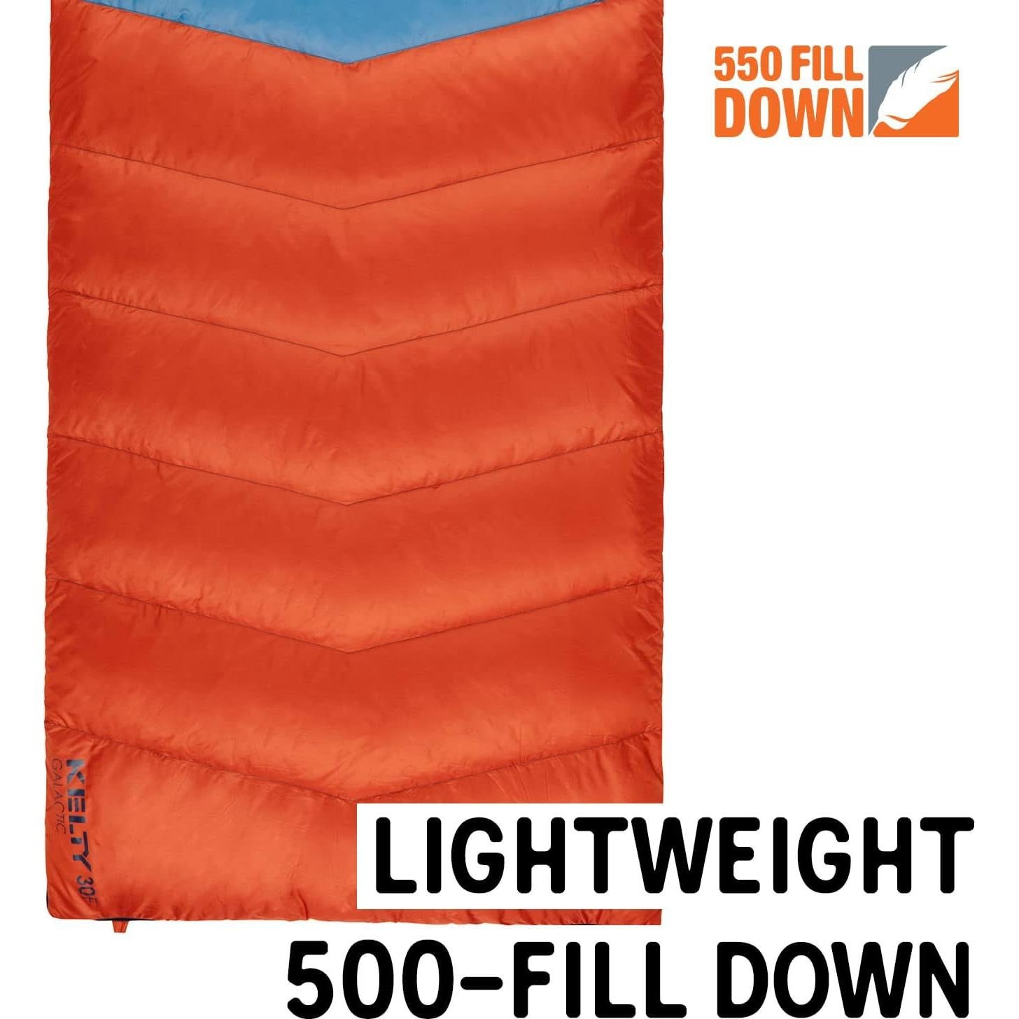 Saco de Dormir Kelty Galactic 30° Relleno Plumón 550