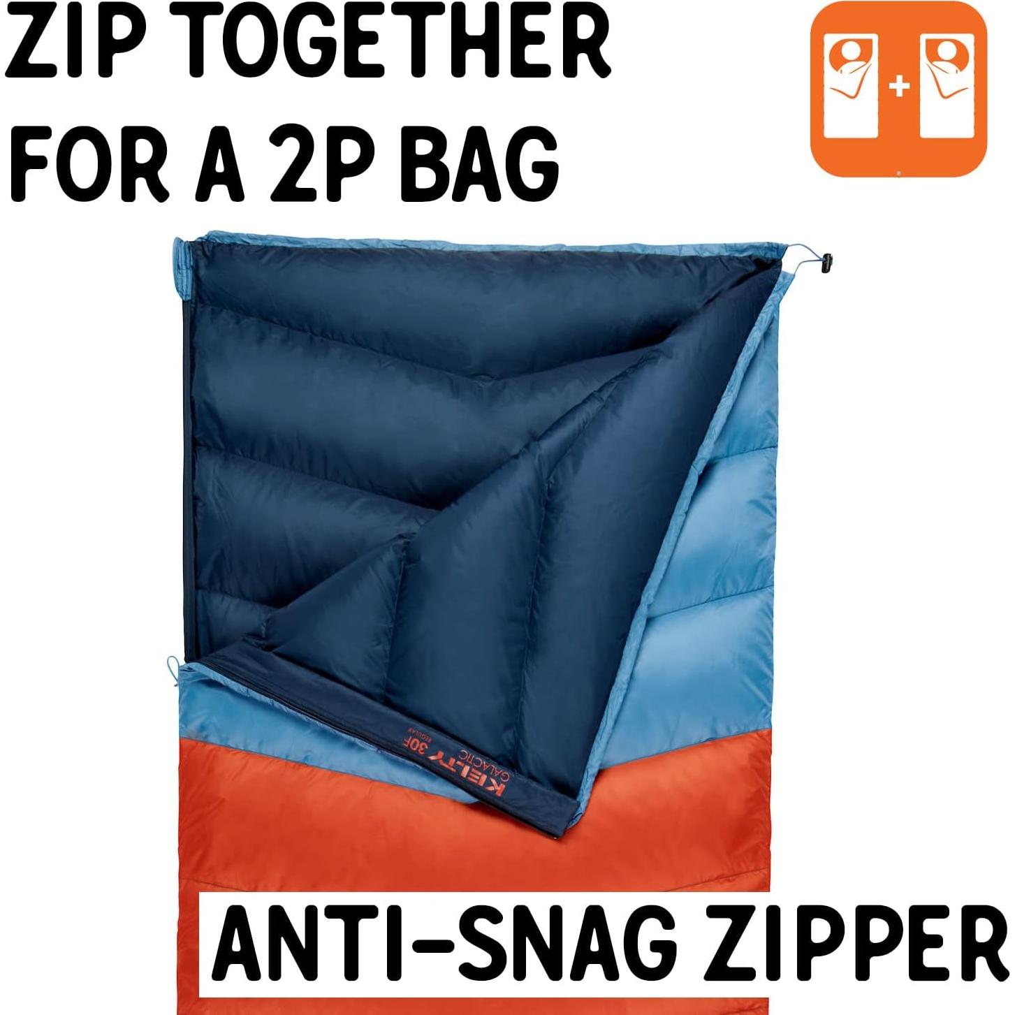 Saco de Dormir Kelty Galactic 30° Relleno Plumón 550