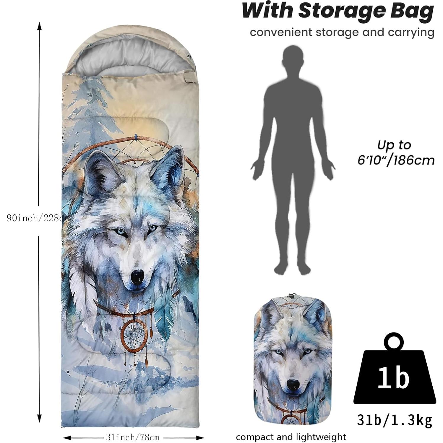 Saco de dormir Nttopship 3 estaciones 230x76 cm impermeable