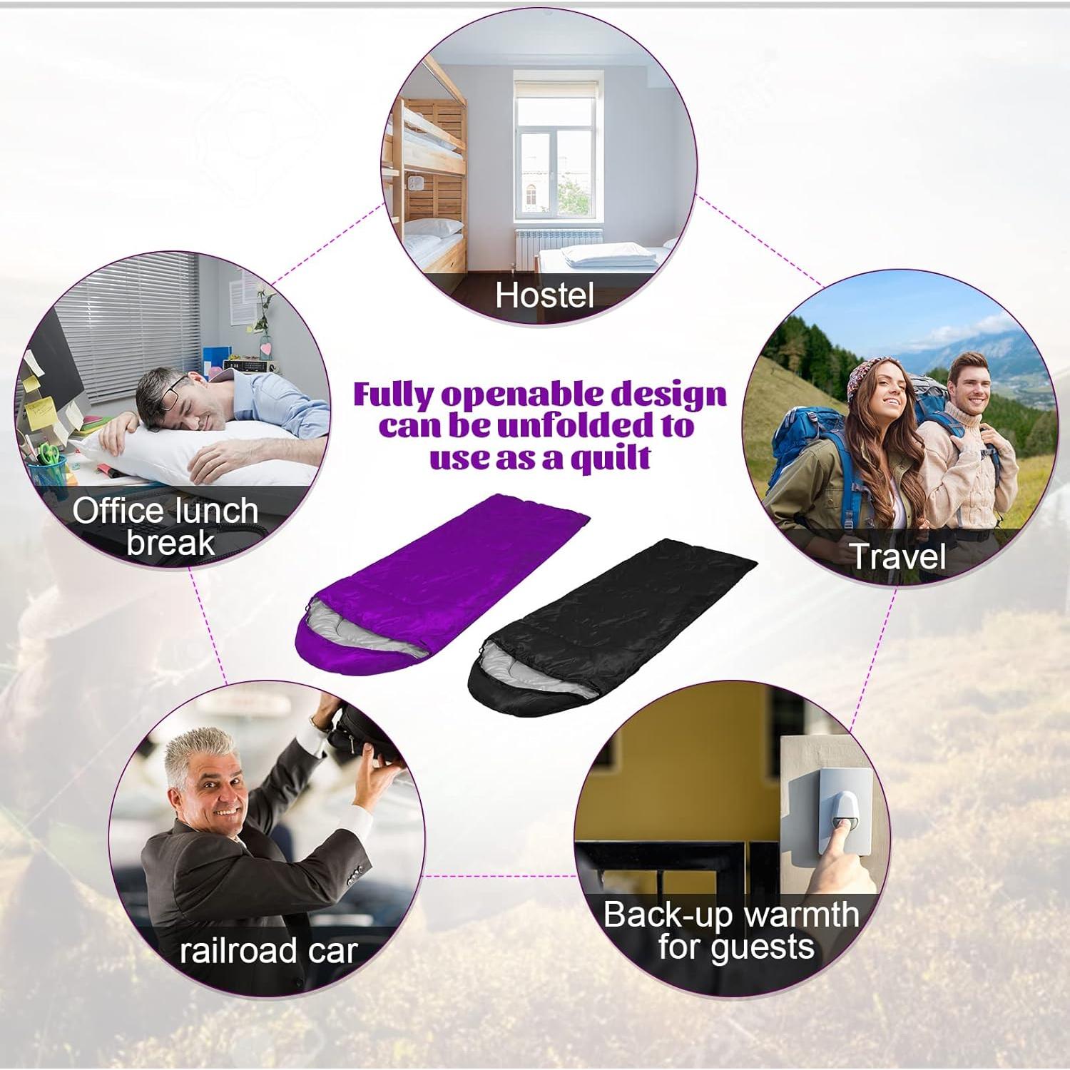 Sacos de Dormir Macarrie 6 Piezas Impermeables 4 Estaciones