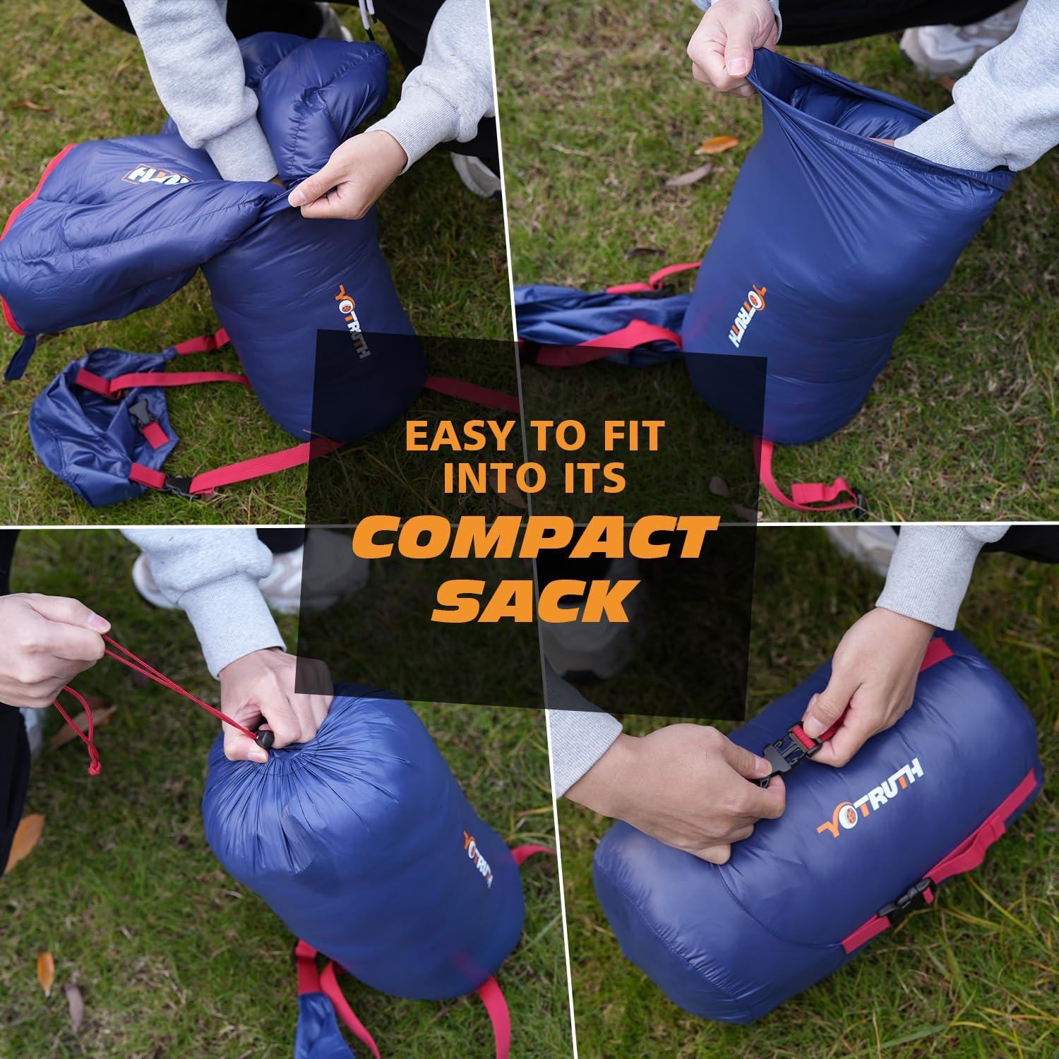 Saco de dormir ultraligero Yotruth 1 persona 1.7 kg 35-10°C