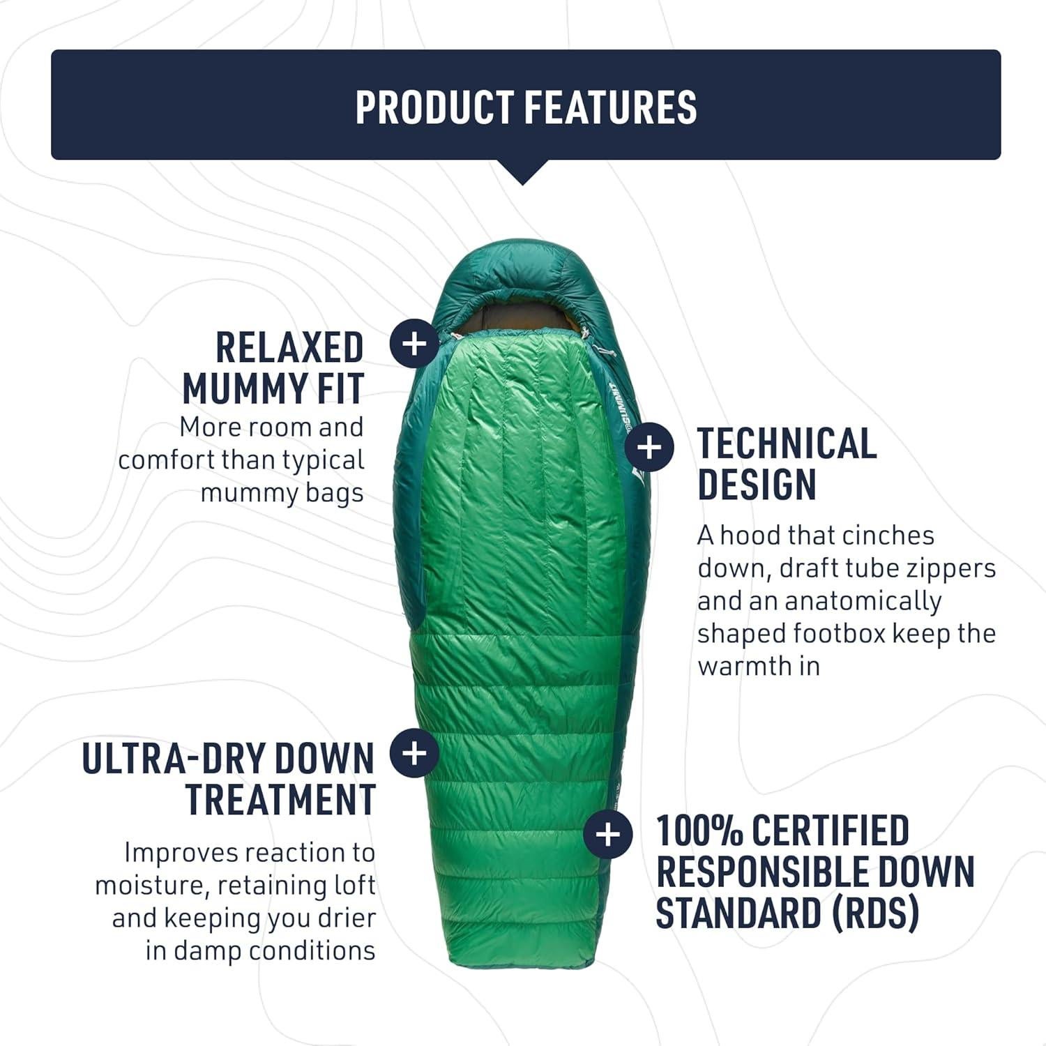 Saco de dormir Ascent Down Sea to Summit - 1.31 kg - 15°F